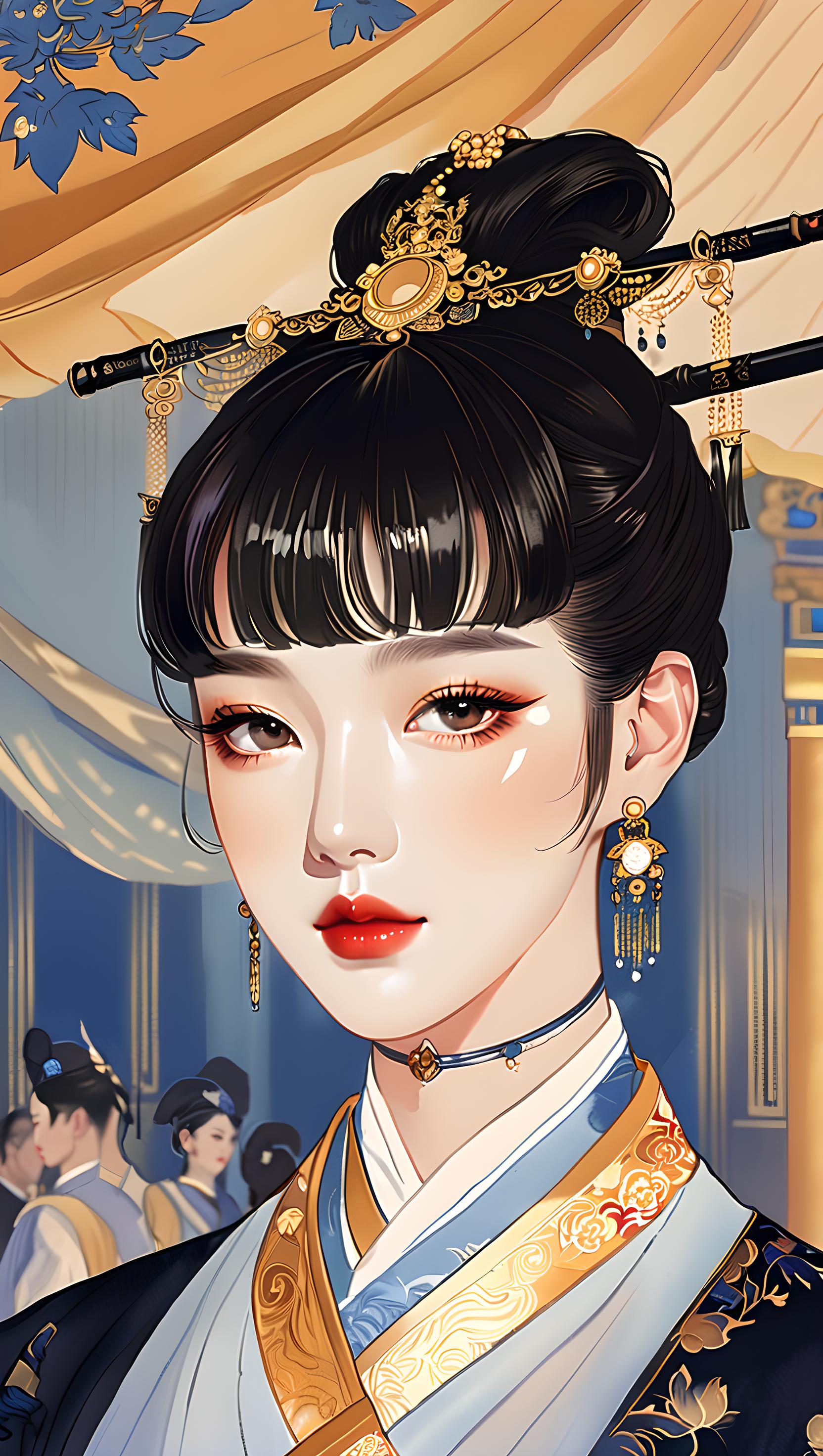 国潮个性女子人物