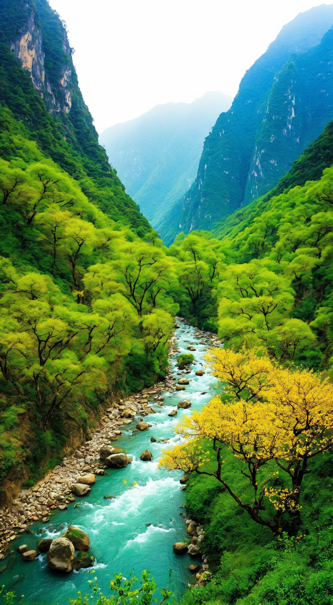 山谷里面的风景