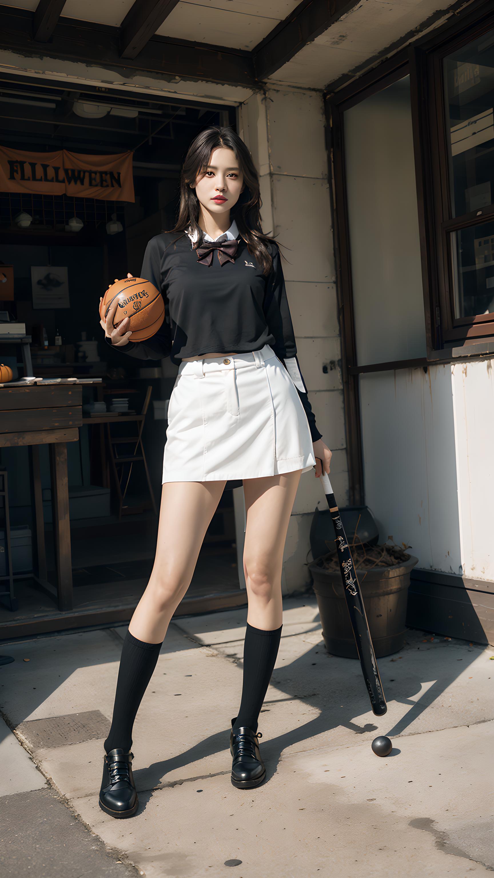 大学美女打篮球