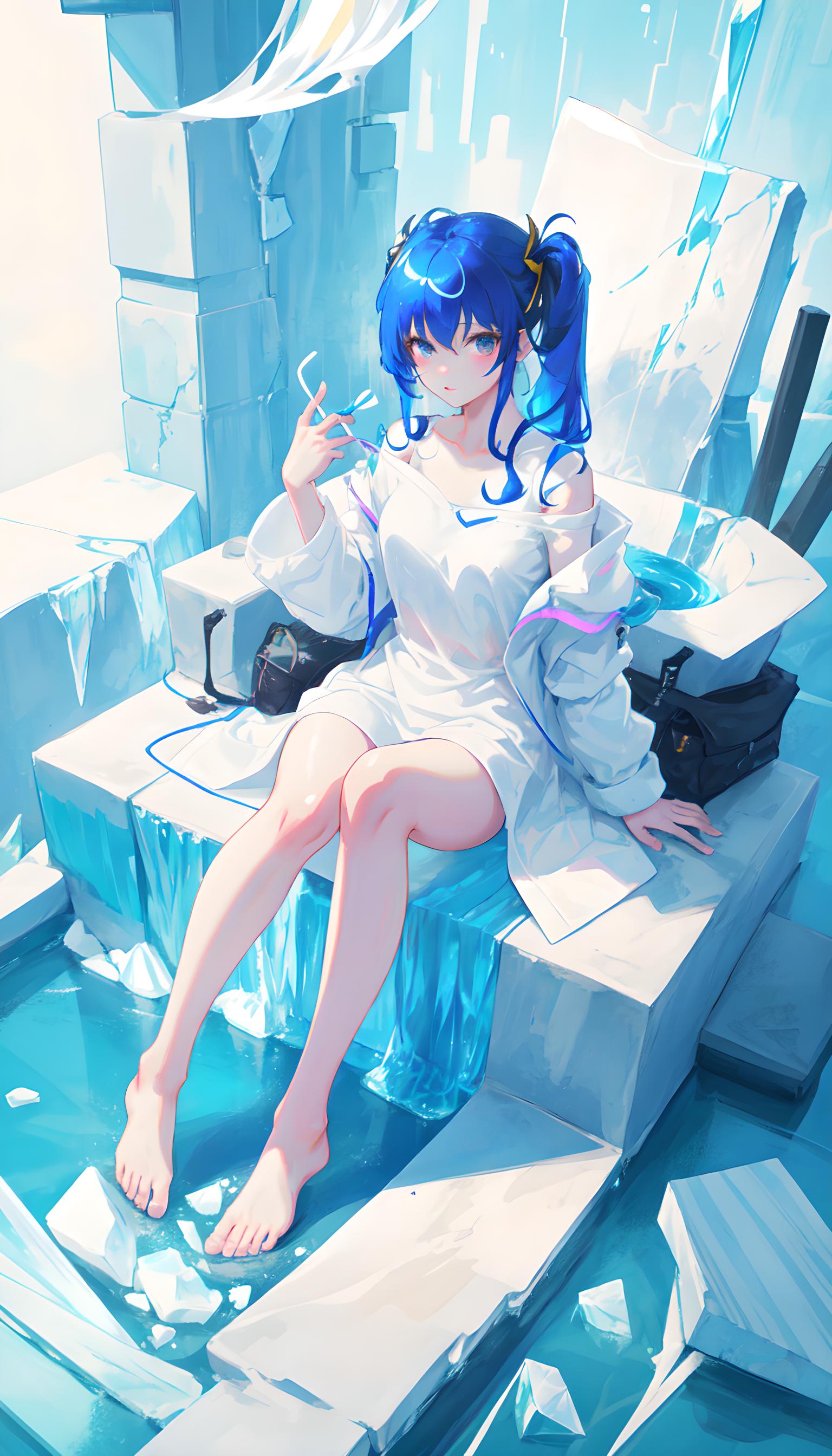 冰中的少女