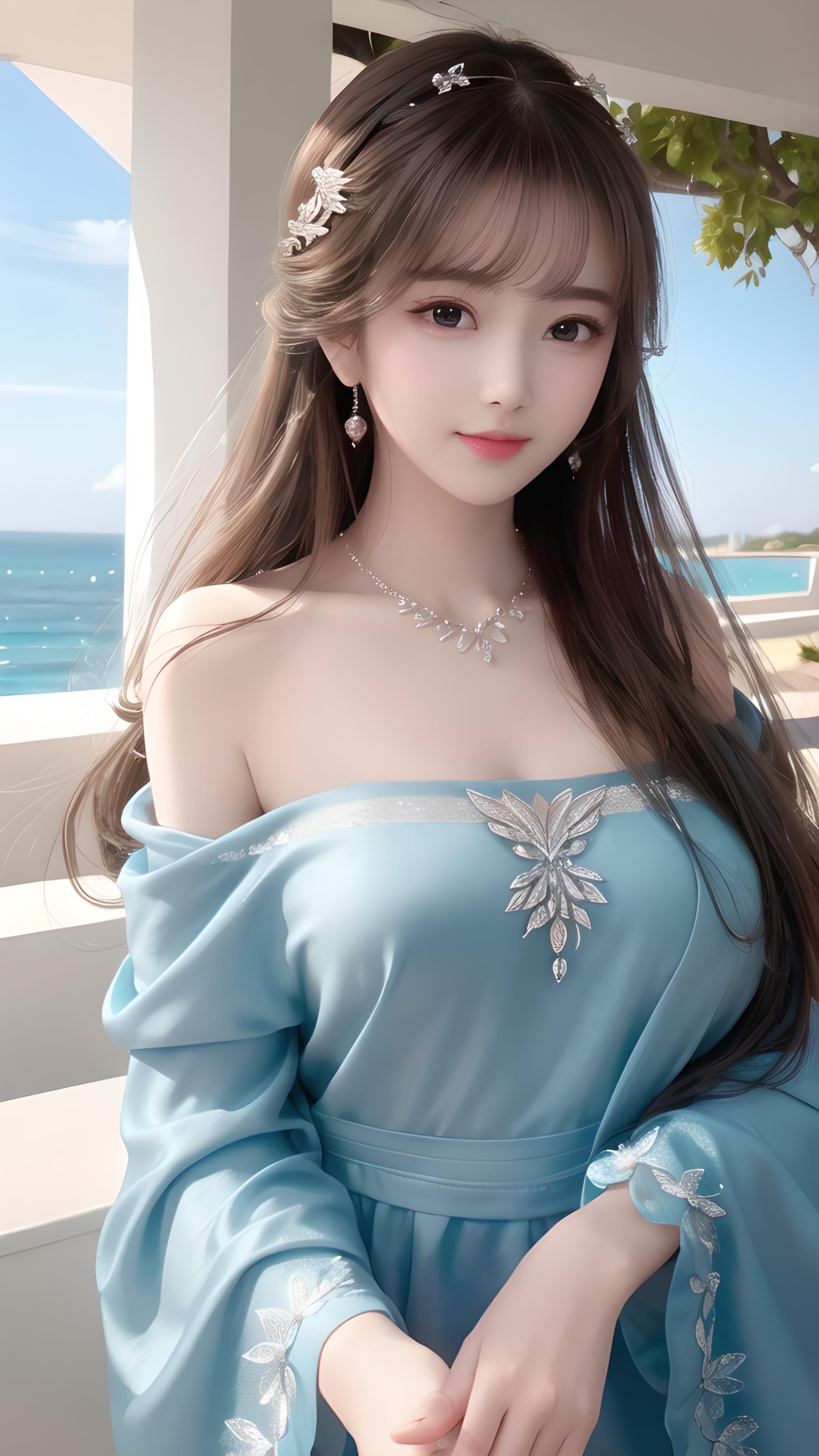 海边美女