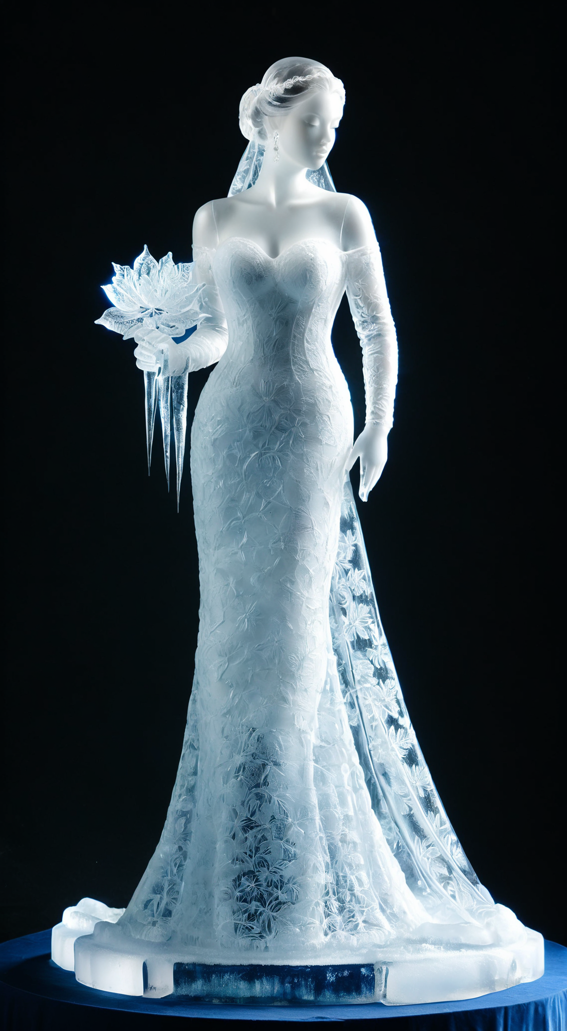 冰雕:新娘