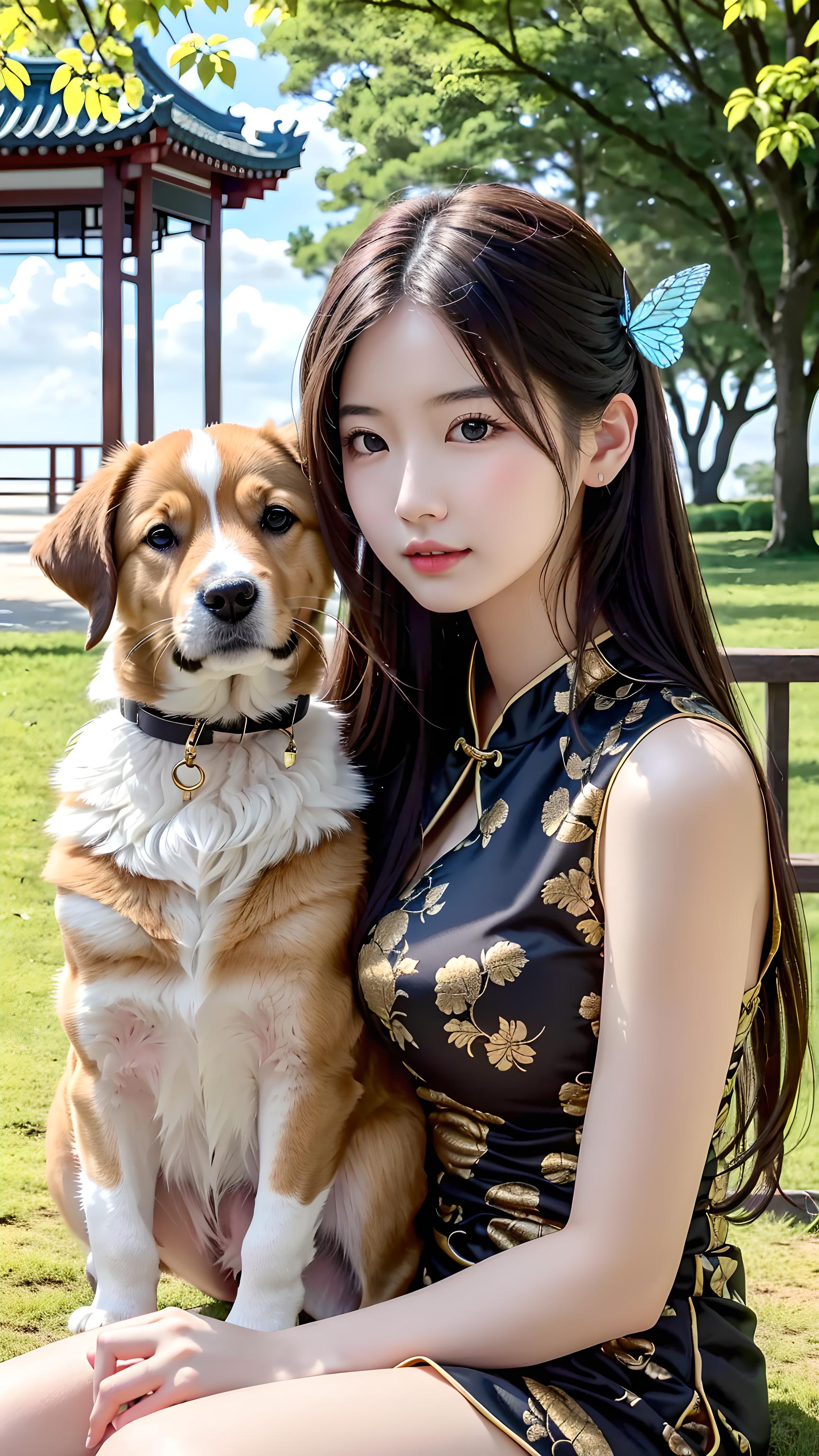 少女和🐶