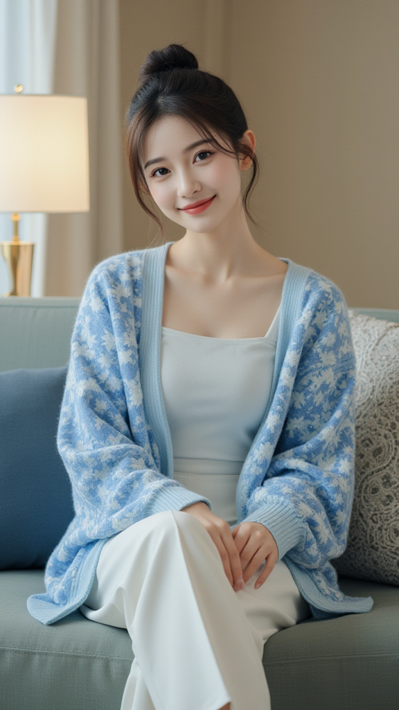 丸子头女孩