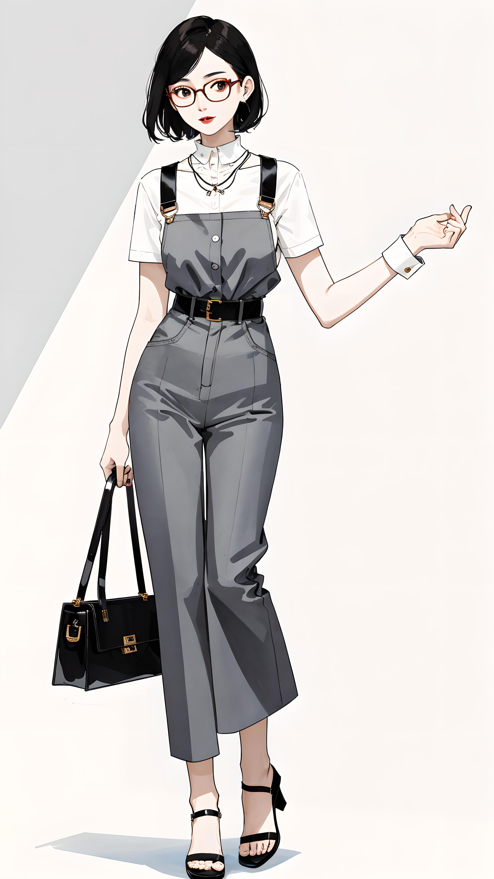 极简美女