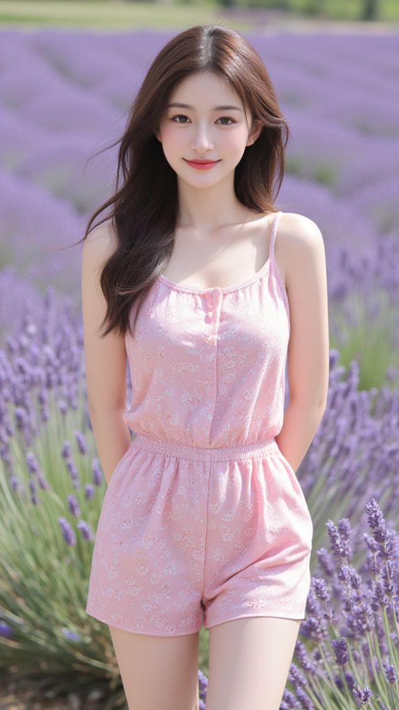 薰衣草庄园女孩