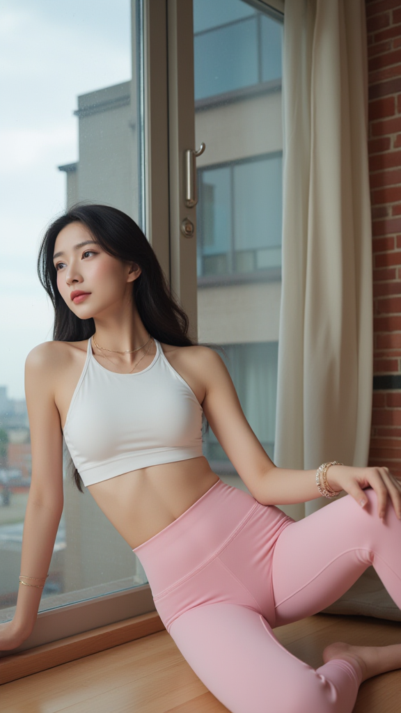 瑜伽裤女孩