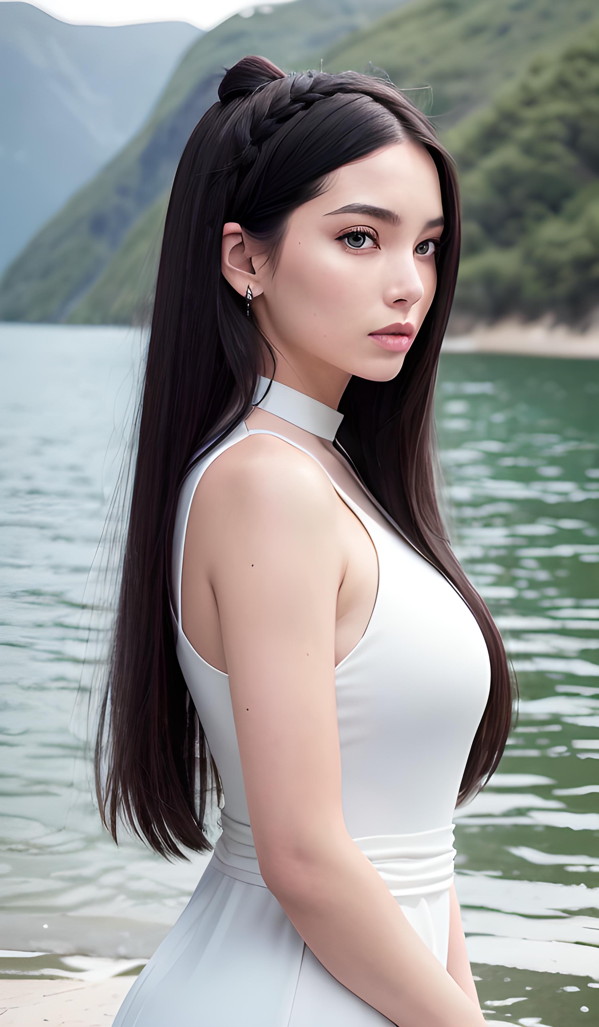 小河流水美女