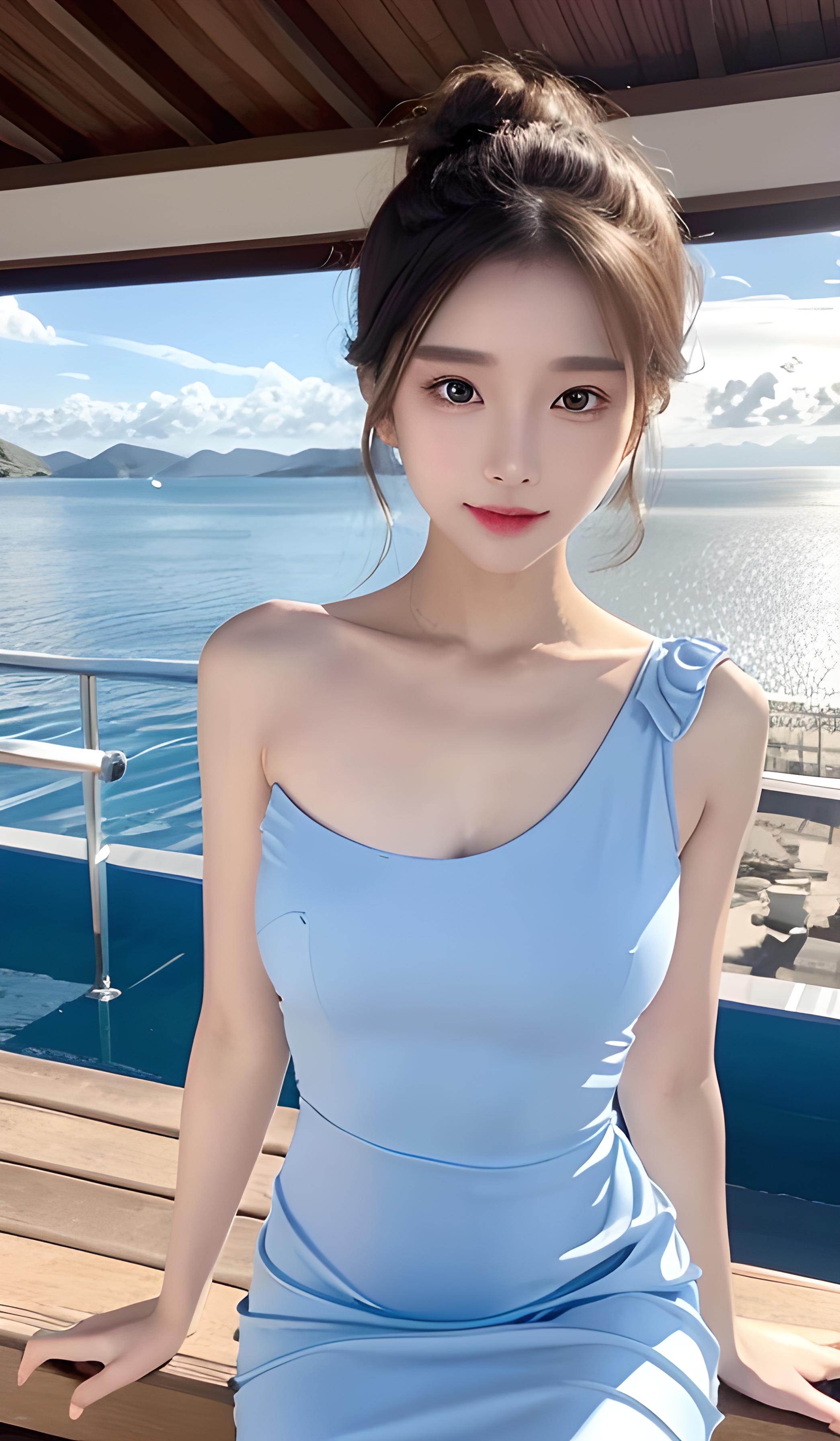 海边美女