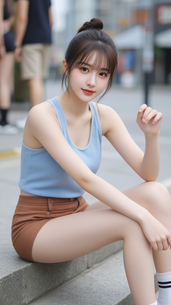 路边的女孩