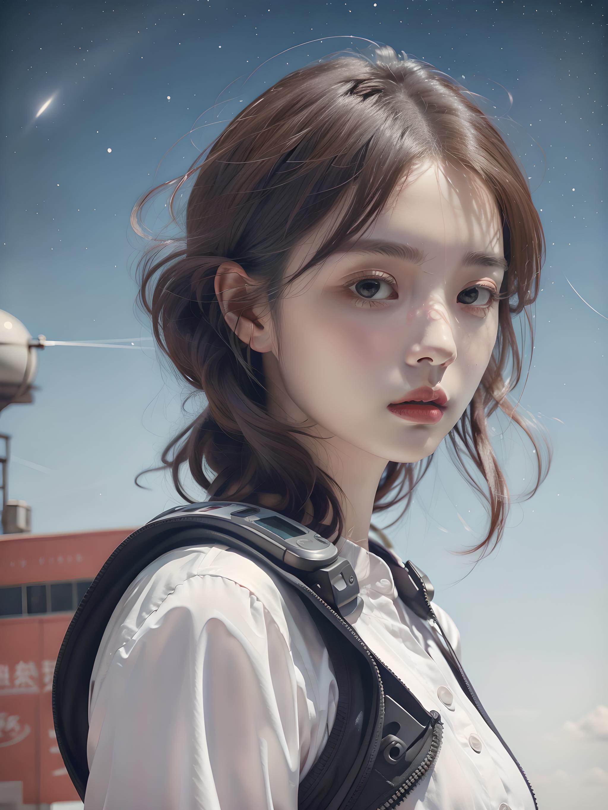 油画少女