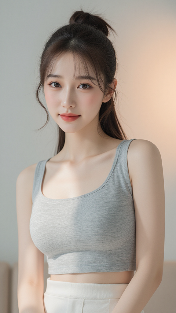 丸子头女孩