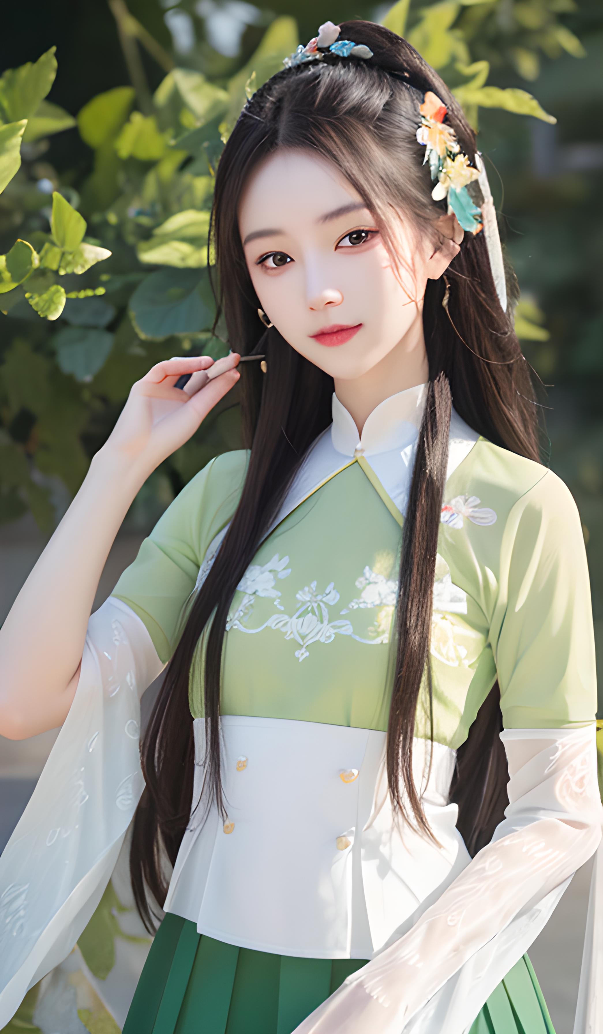 绿衣少女