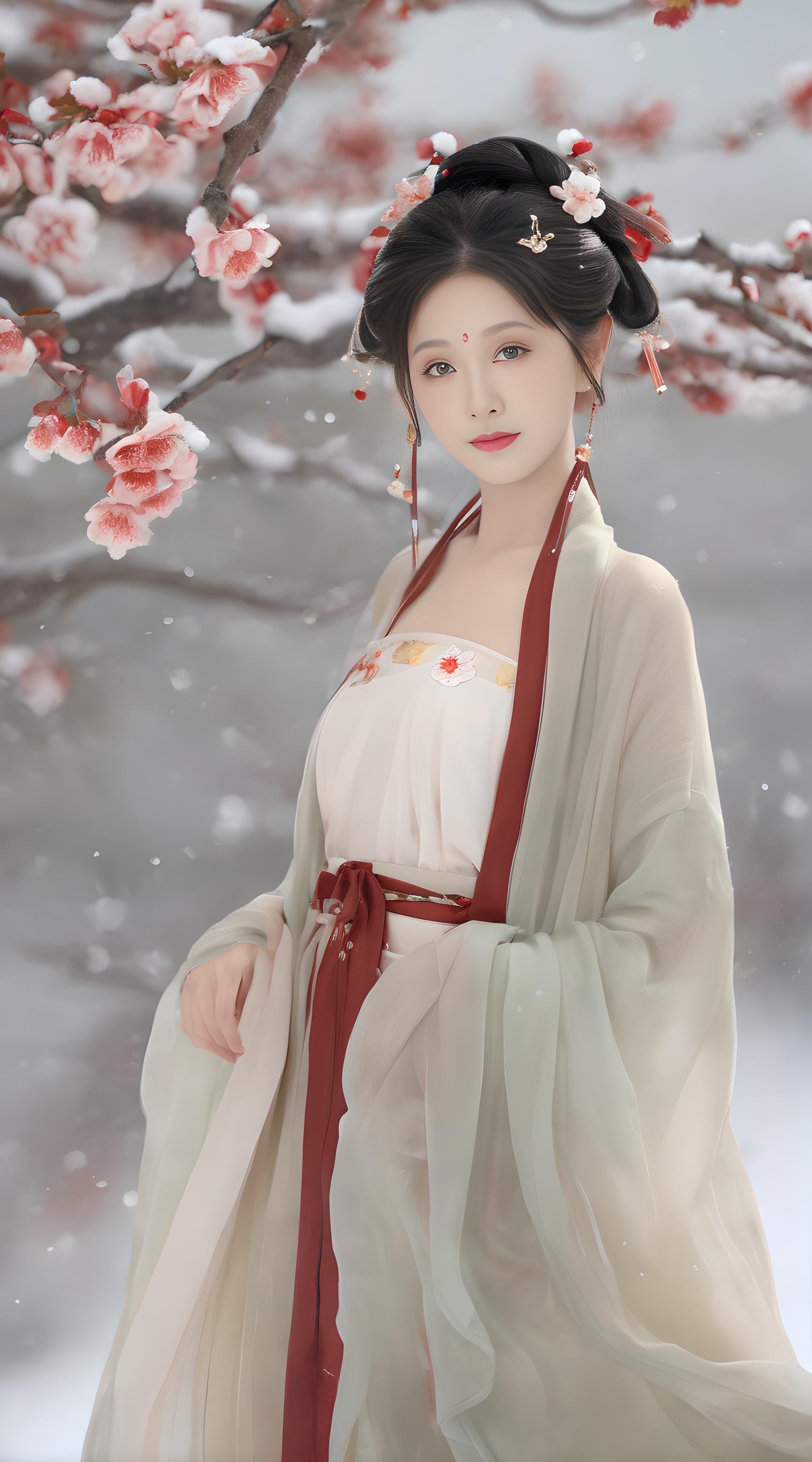 娇俏雪美人