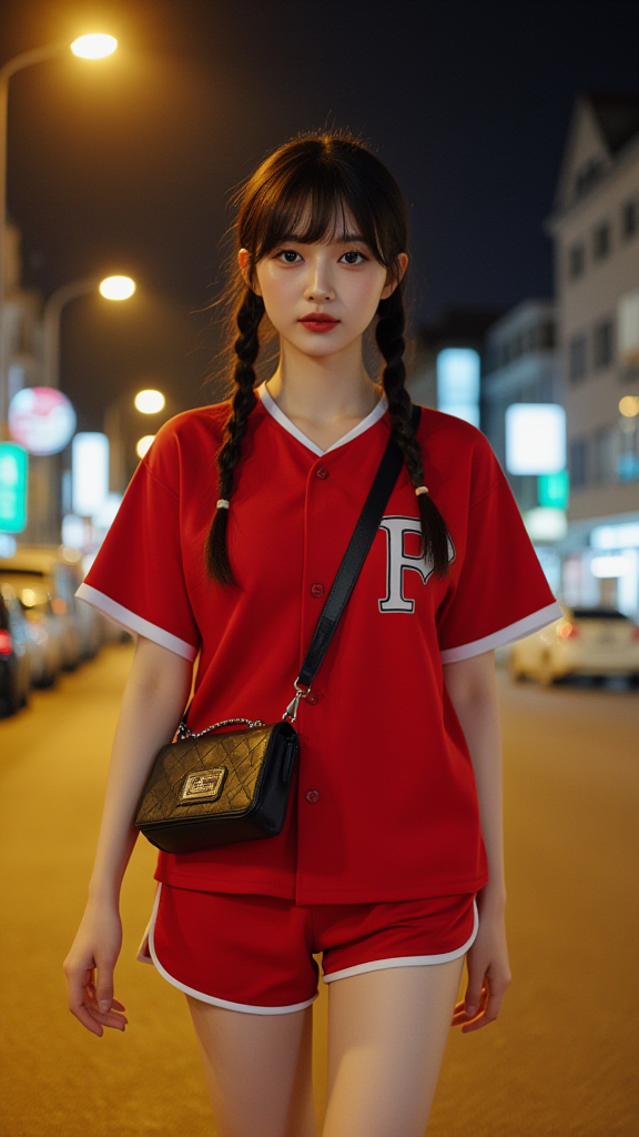 麻花辫子女孩