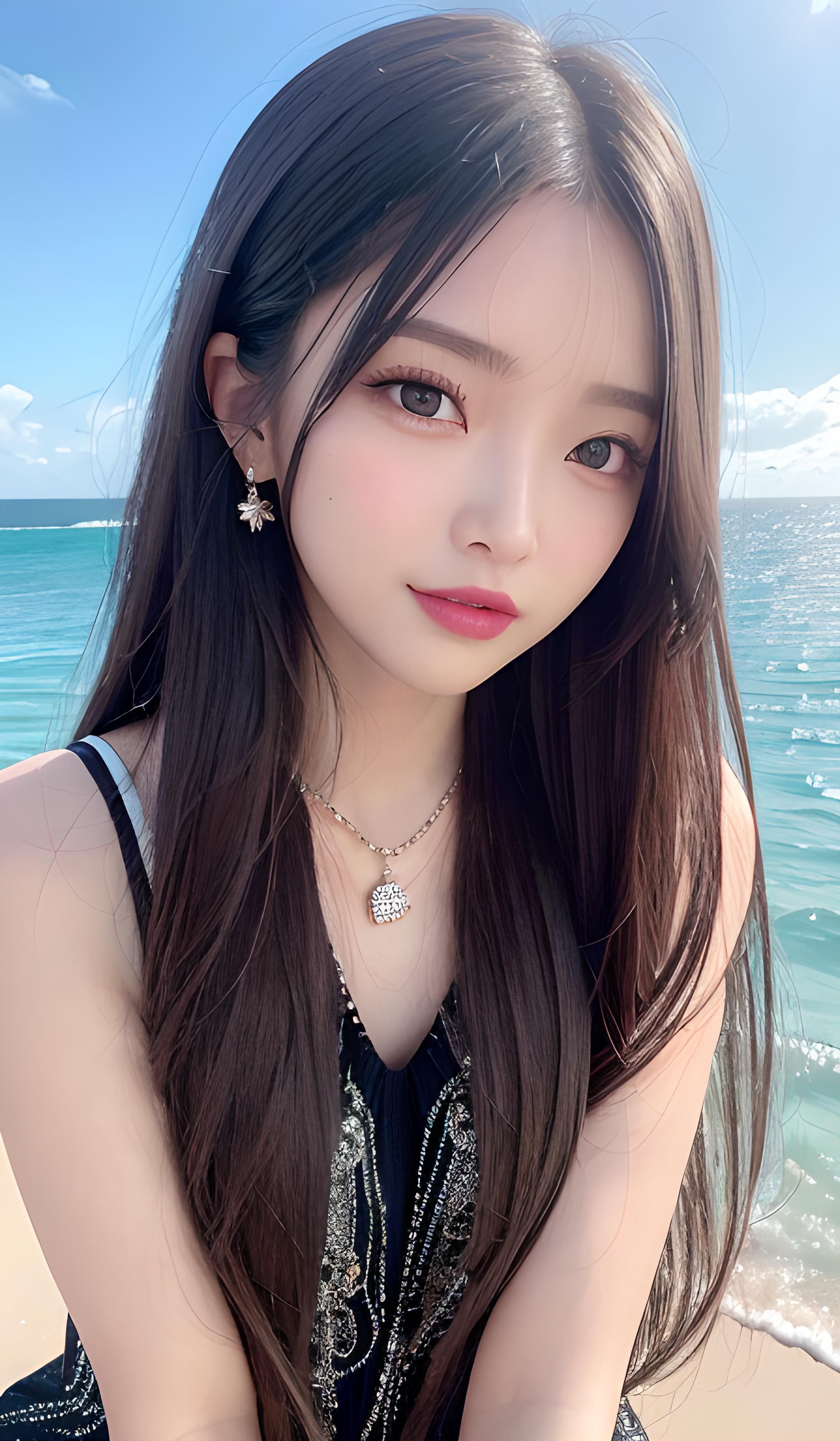 纯欲，海岛美女