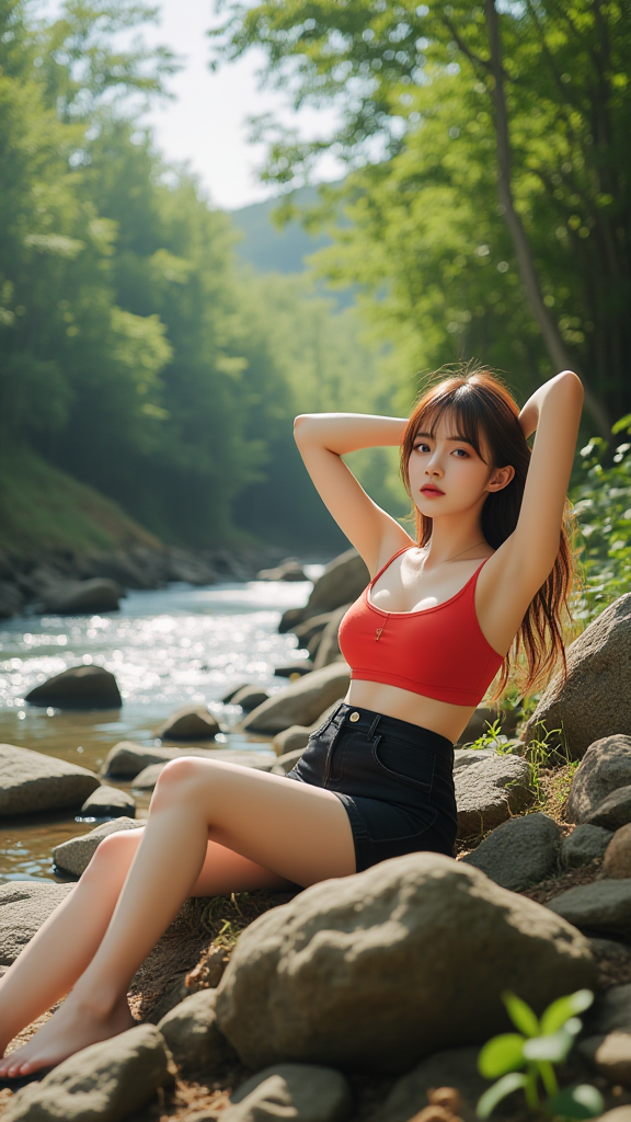 河边少女