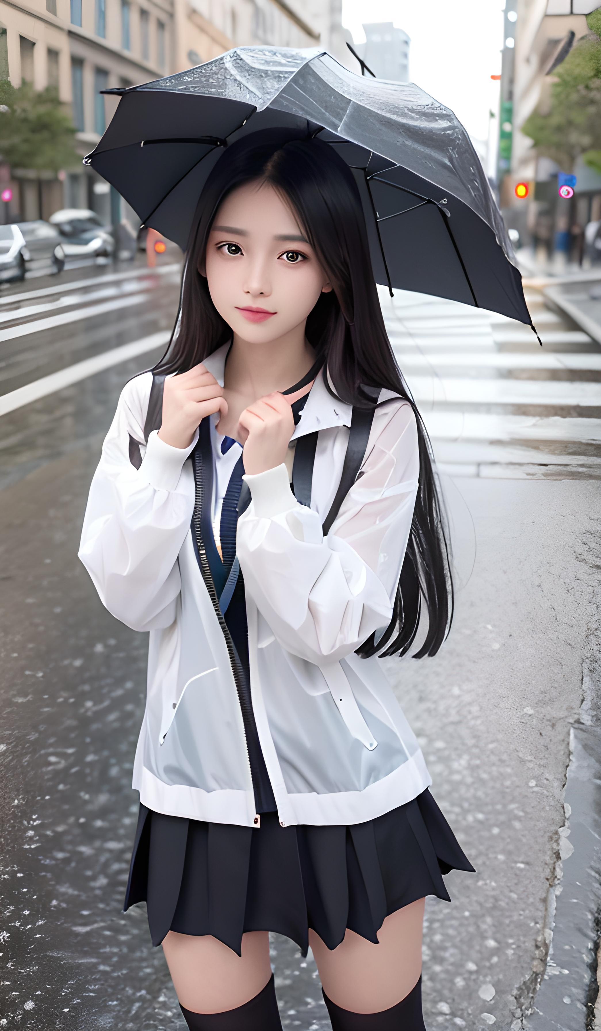 雨中漫步