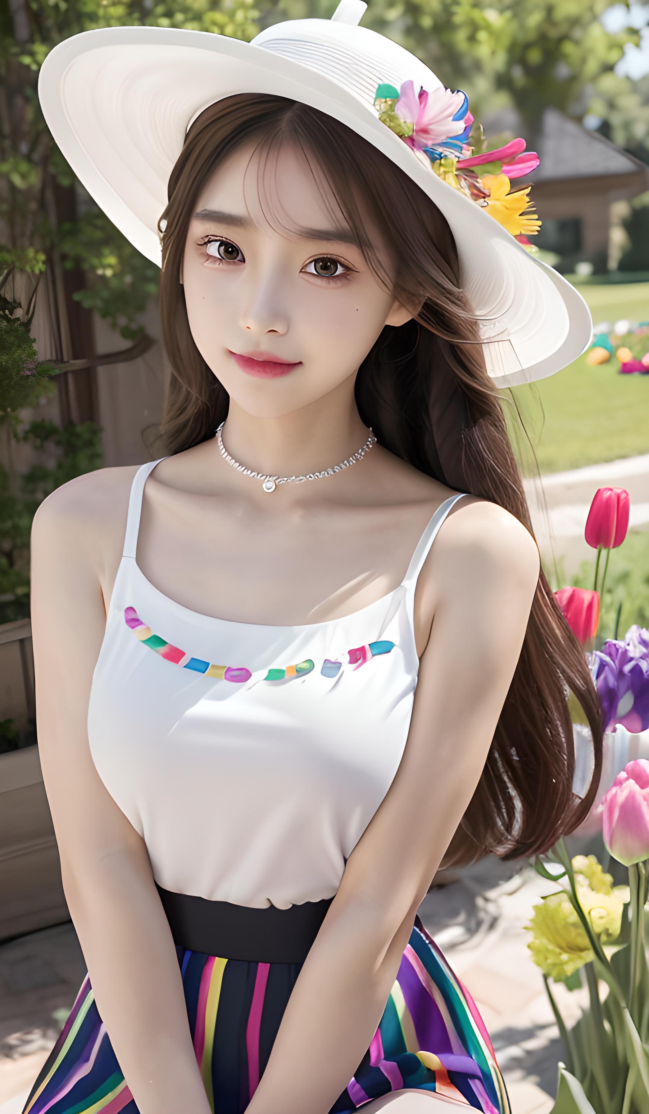 鲜花美女