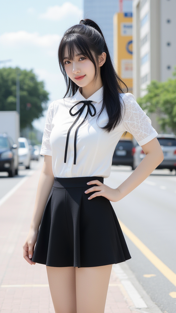 黑裙子女孩
