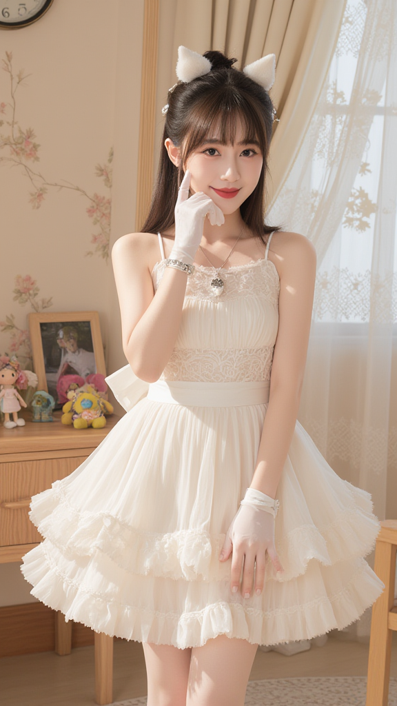 吊带裙子女孩