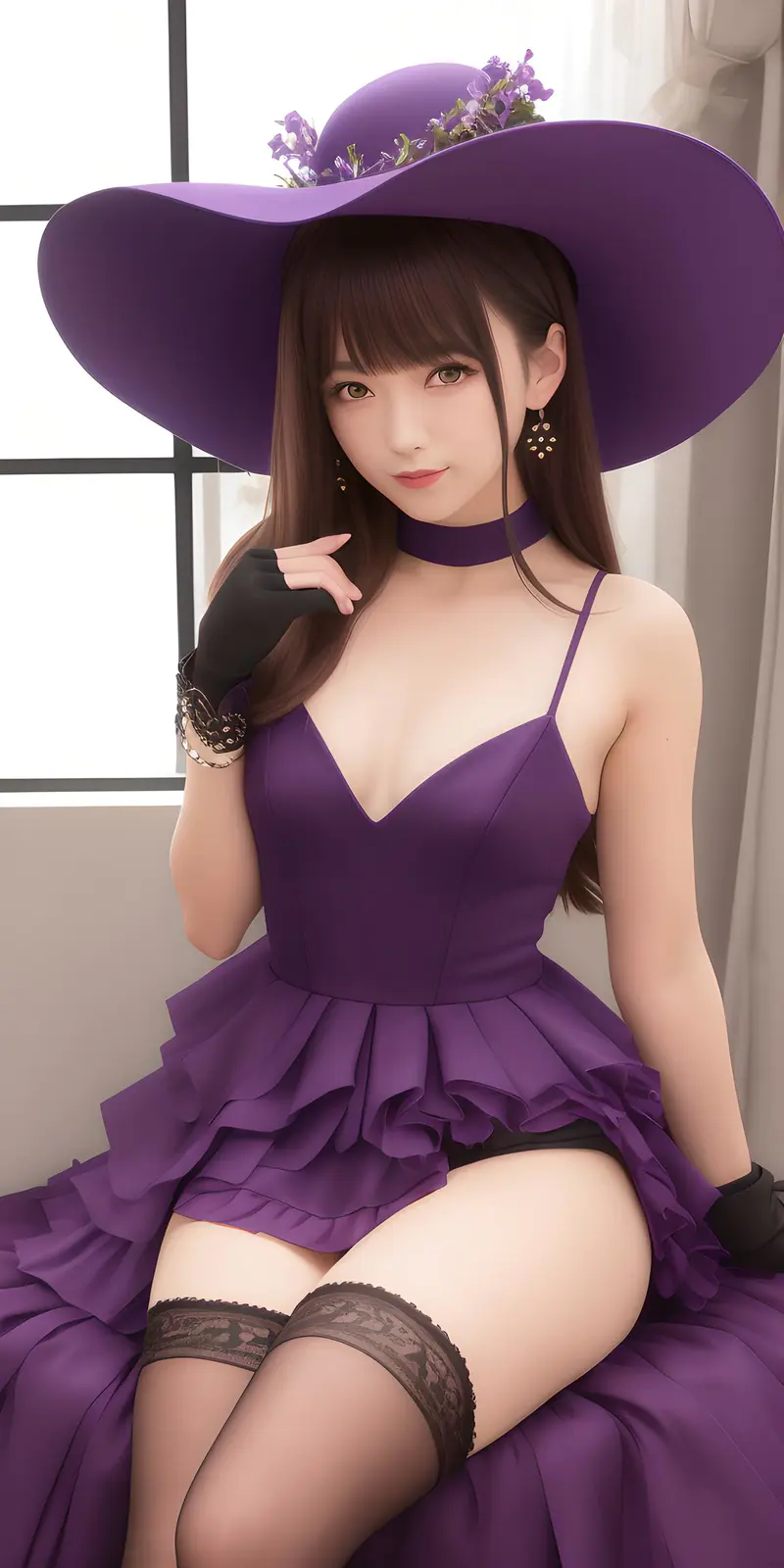 紫衣美女