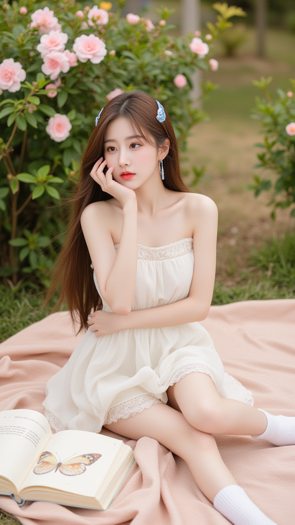 花园里的女孩