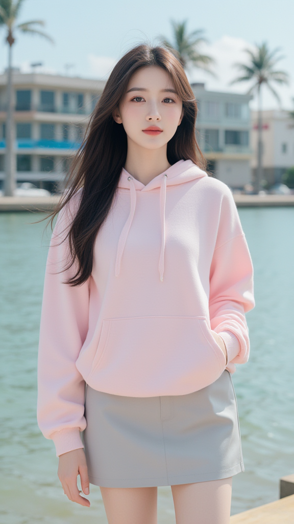 连帽卫衣女孩
