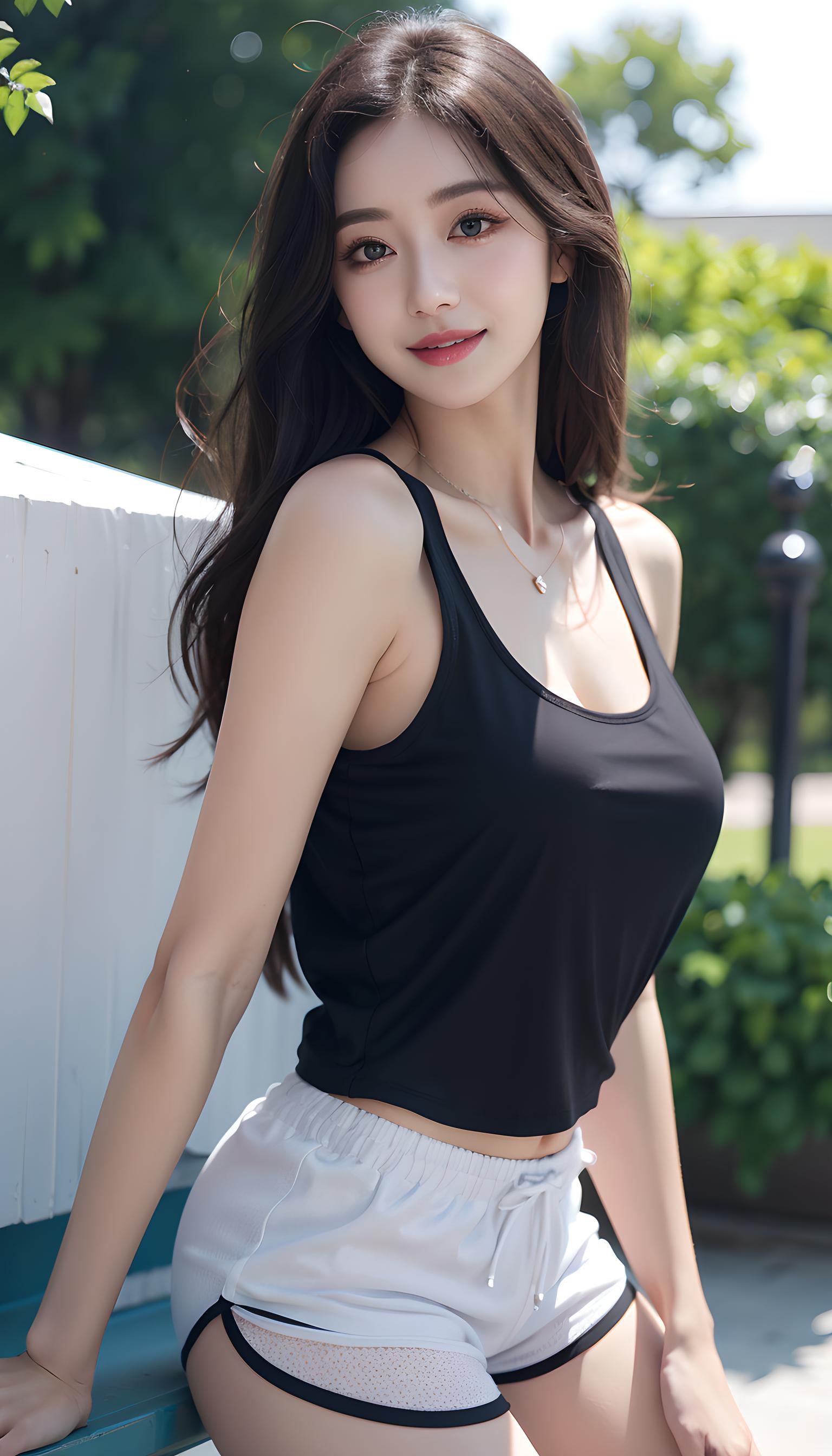 运动美女