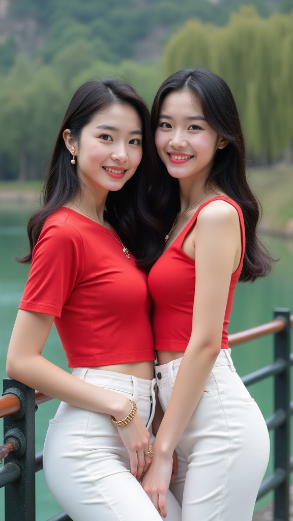 池塘边的