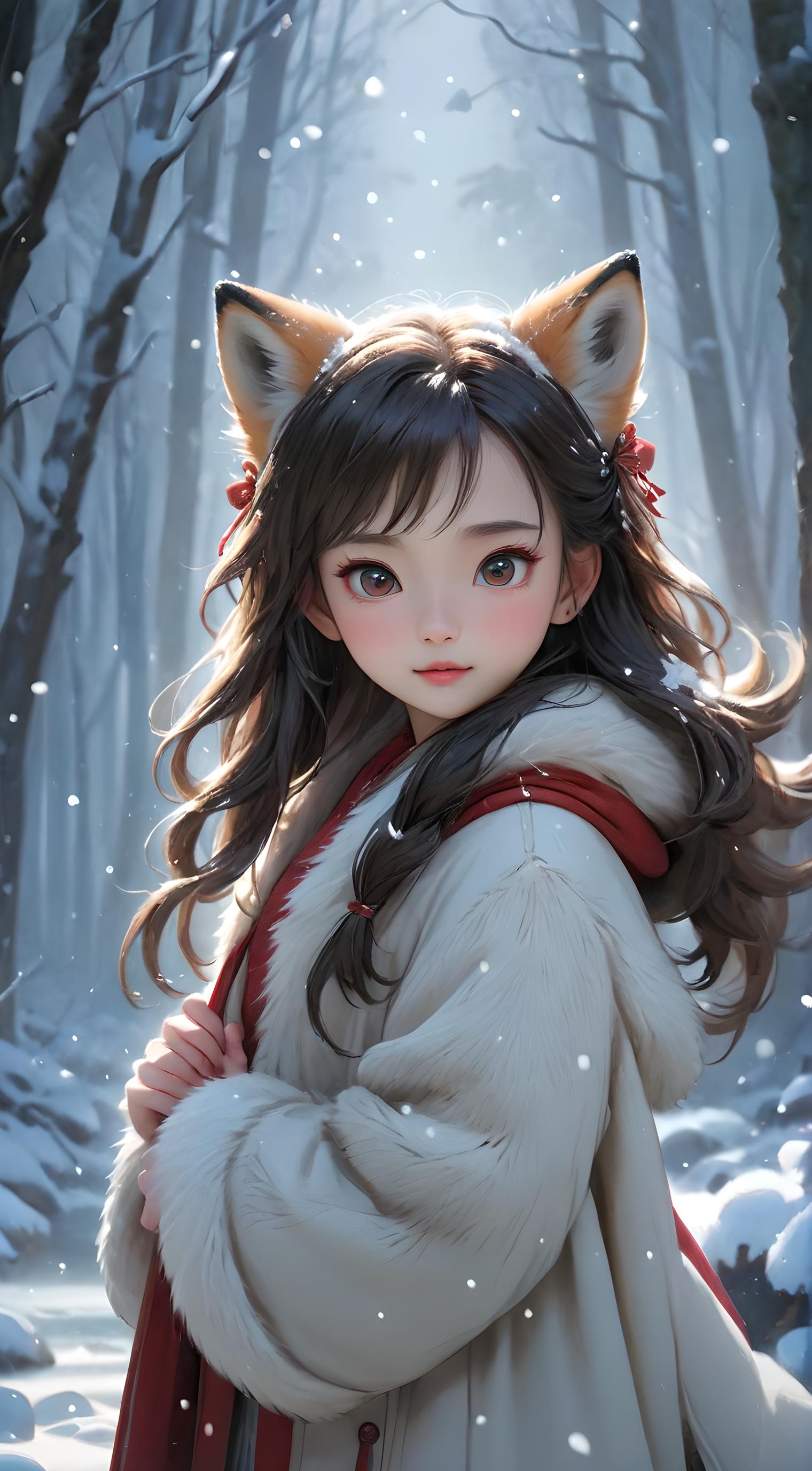 雪中狐