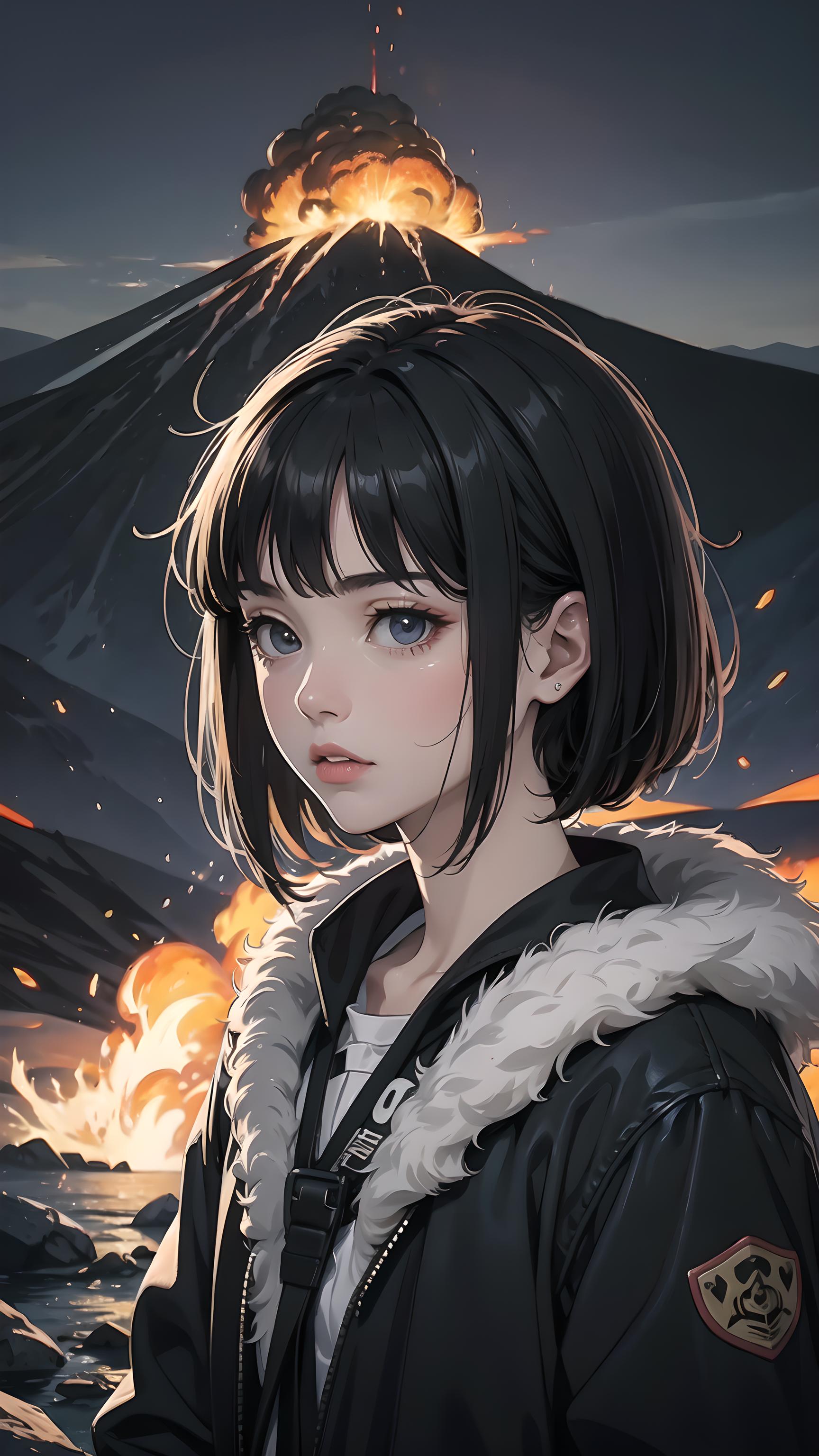 火山女