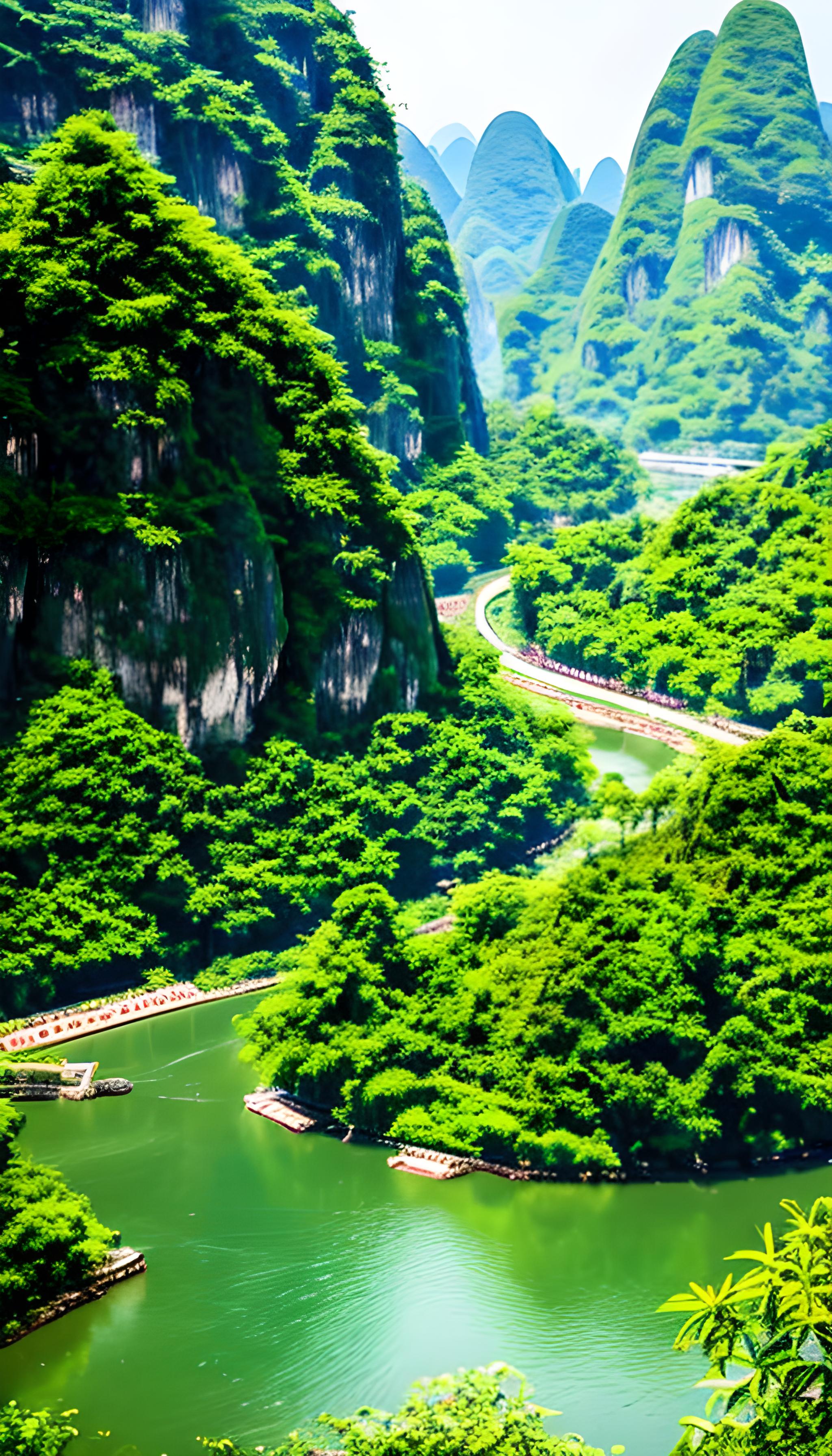 山清水秀的桂林山水