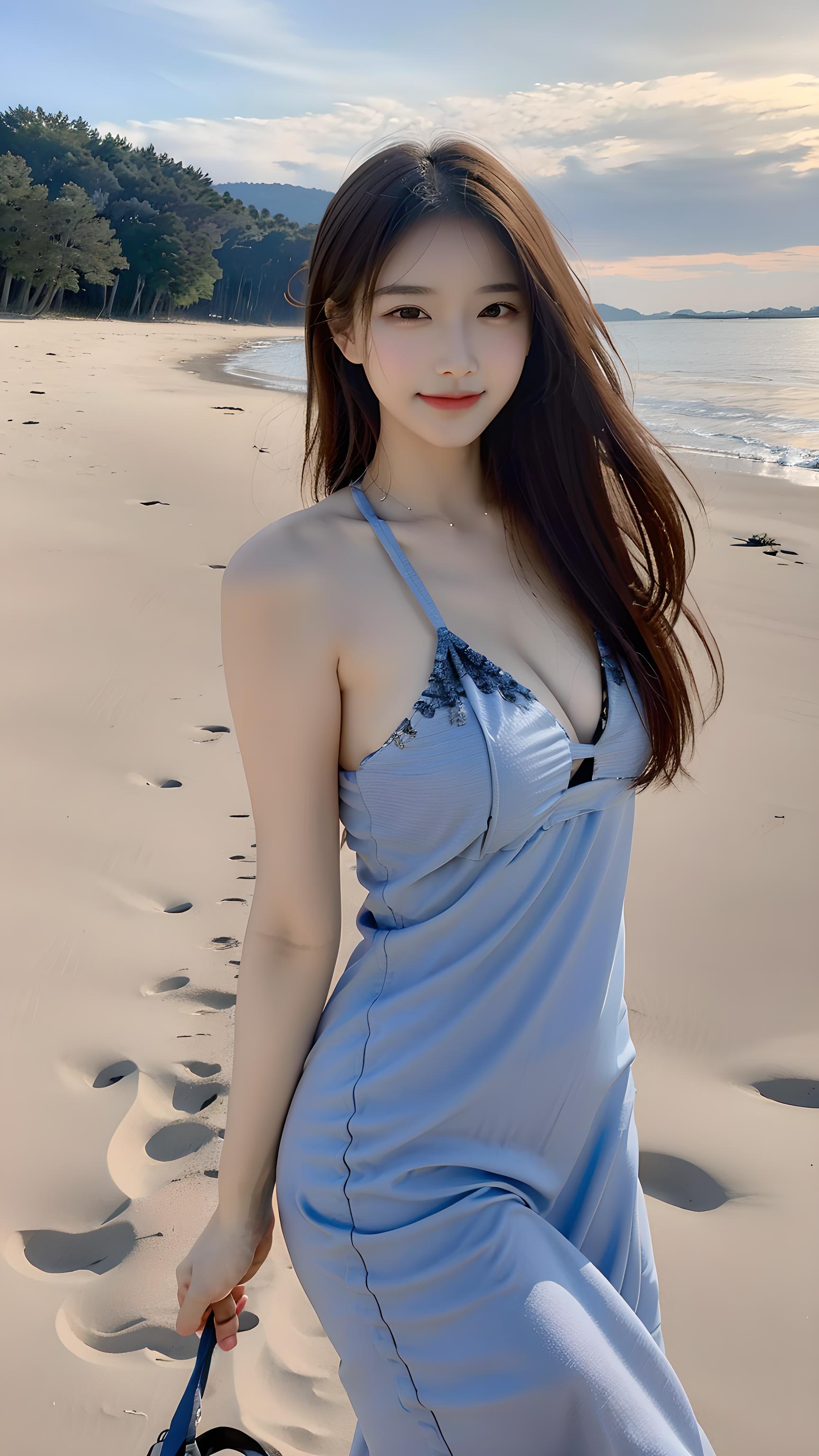 海边美女