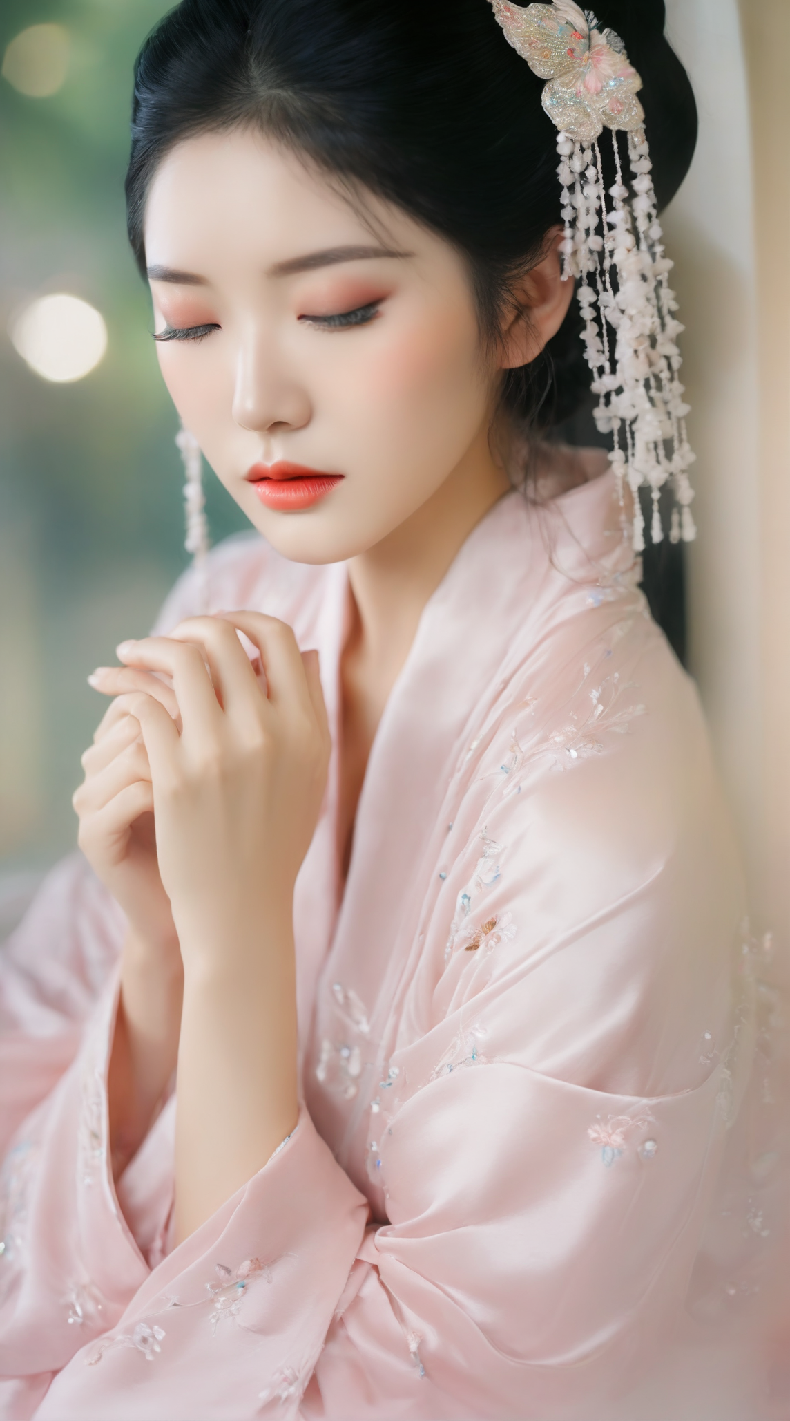 古风浴袍美女