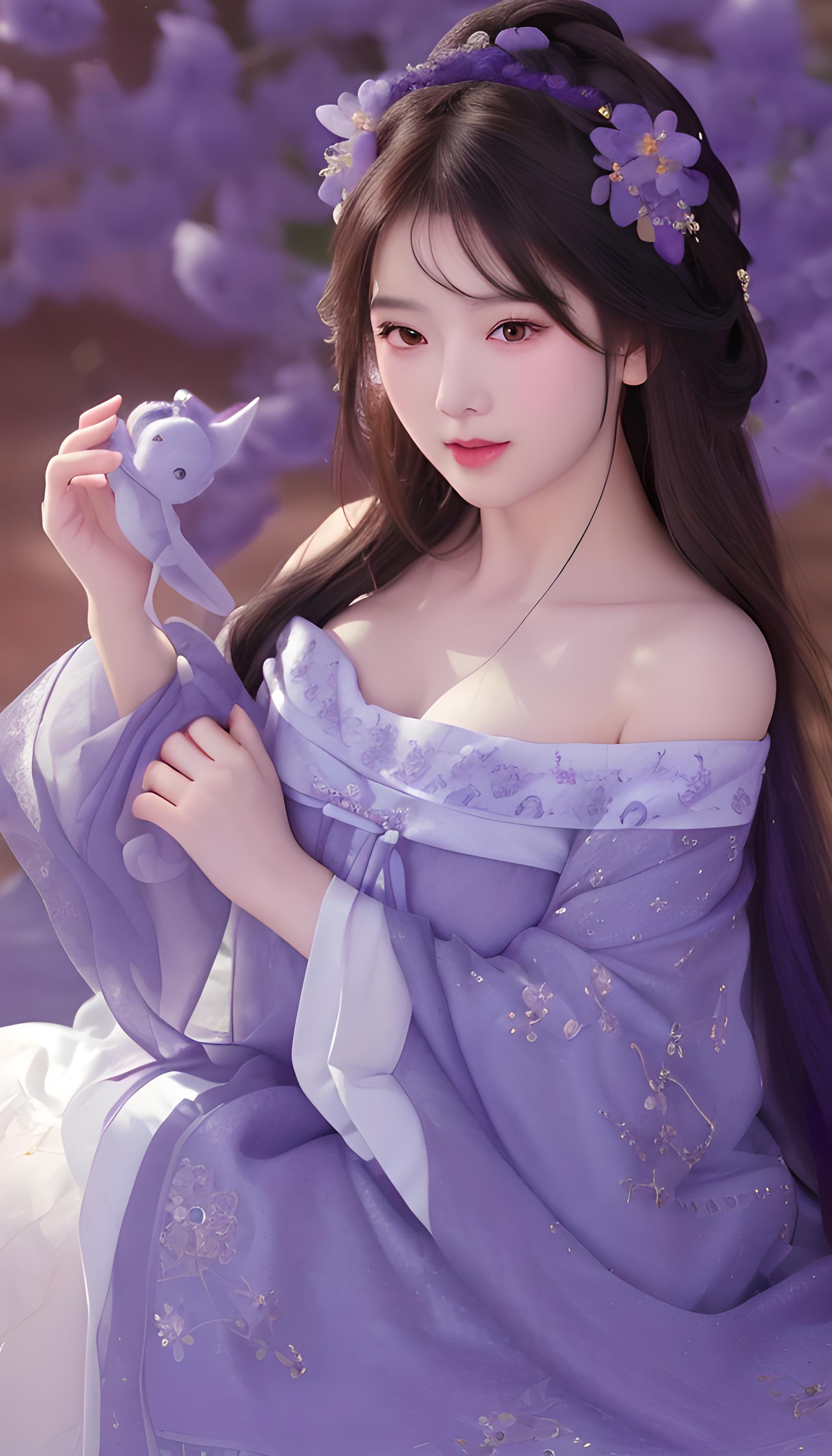 可爱萝莉绣花花边连衣裙