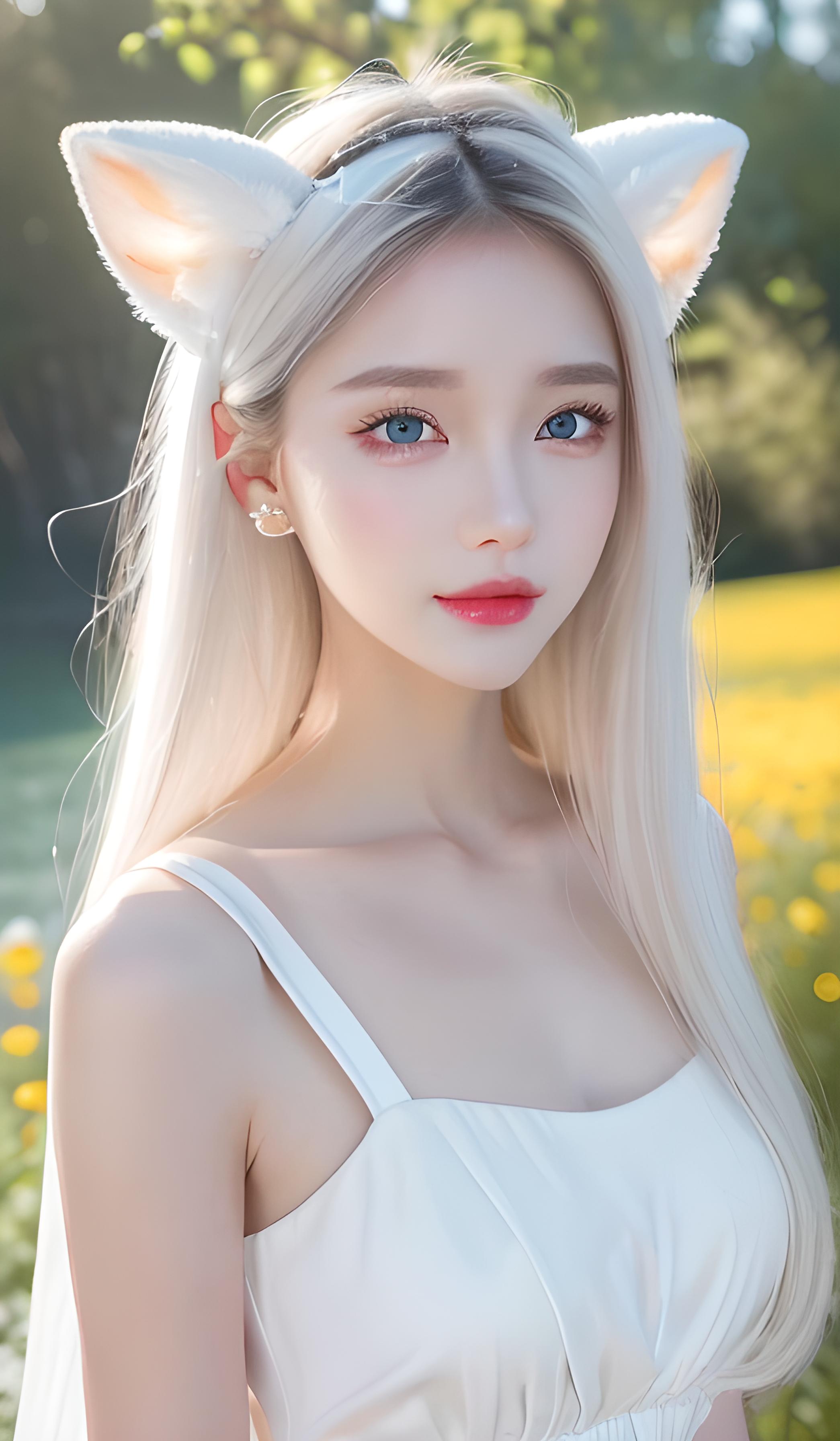 花海甜美女孩