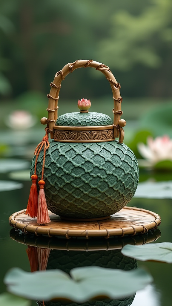 禅意竹丝手挽包