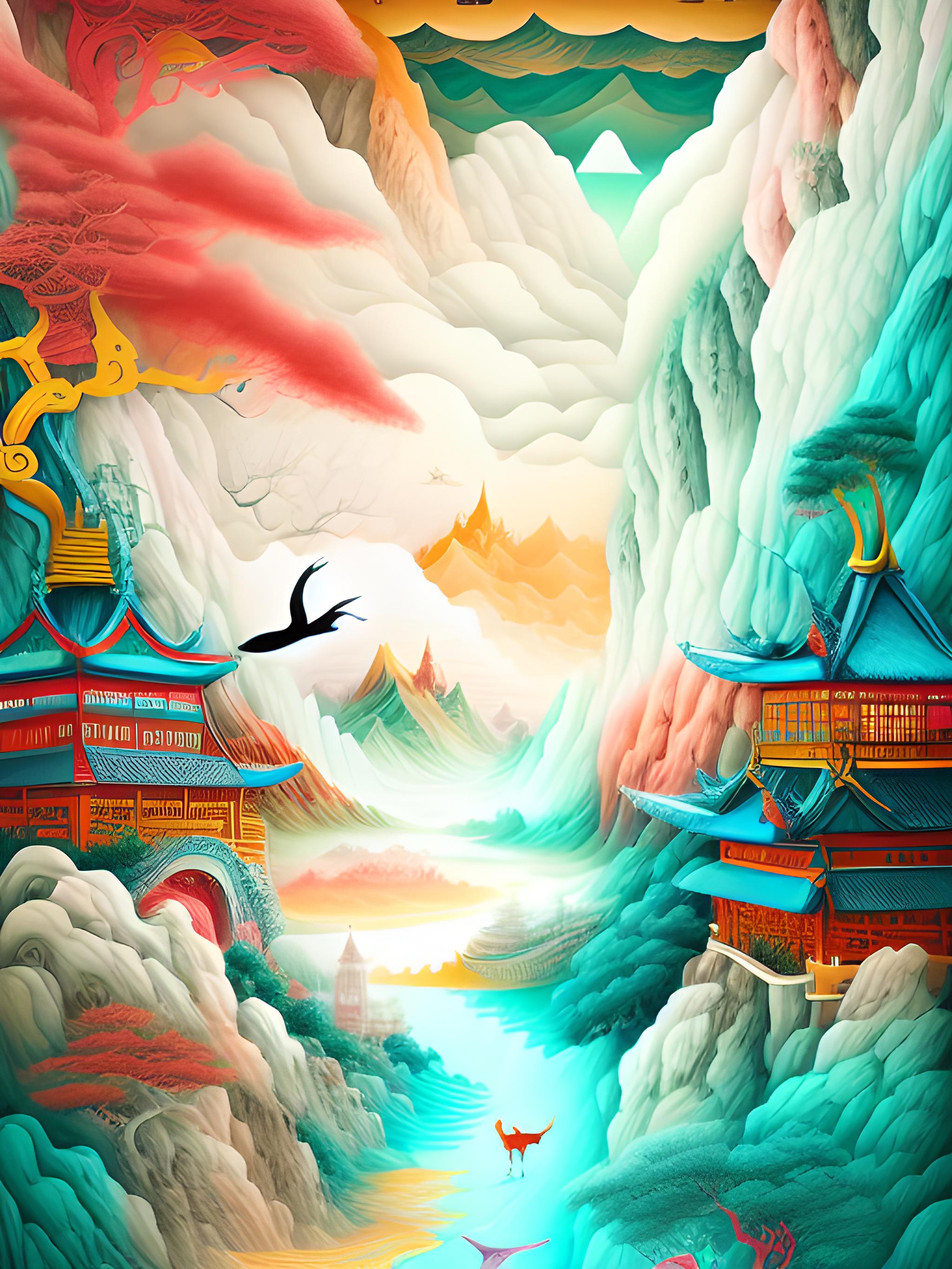 山水流连