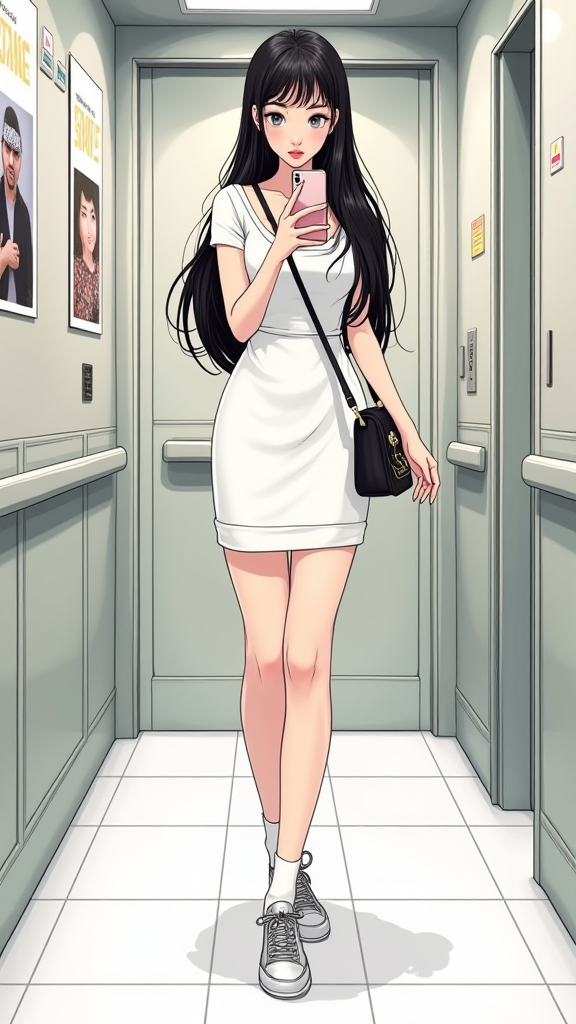 线条美女