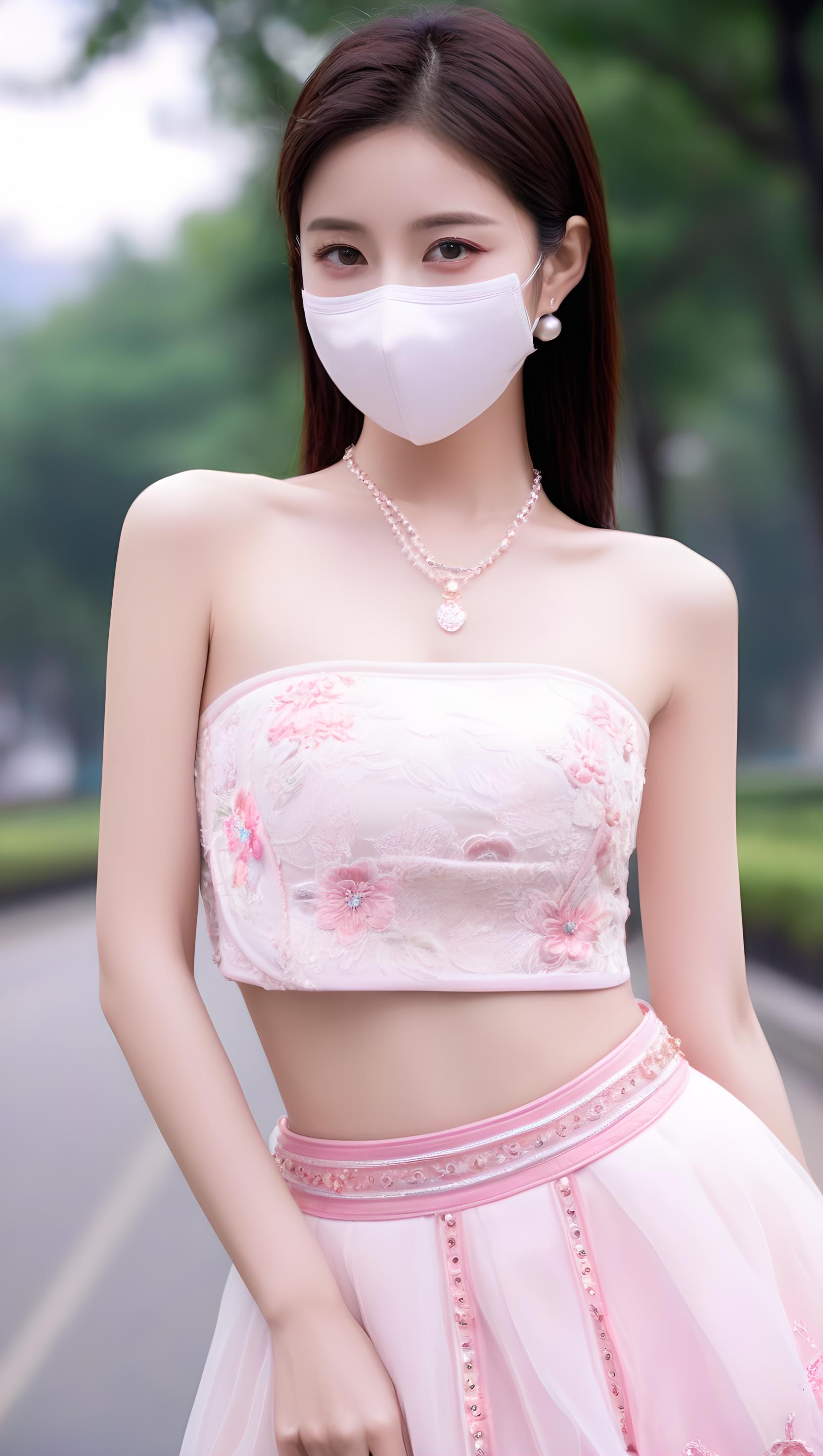 夏天防护美女