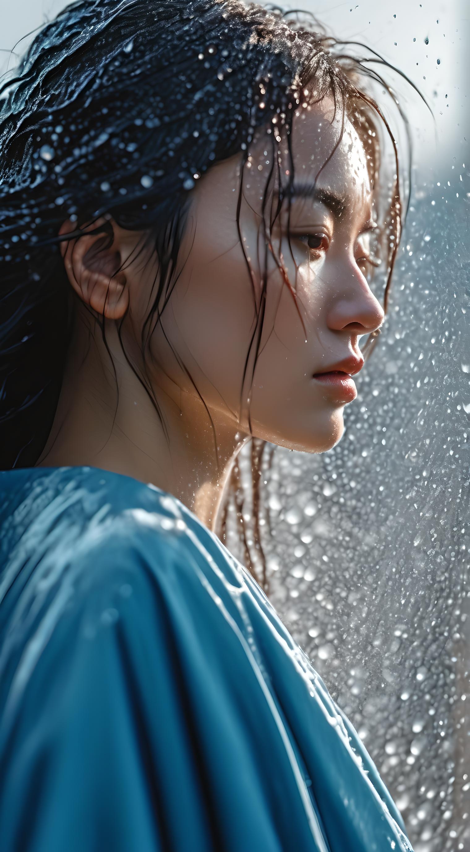 雨中