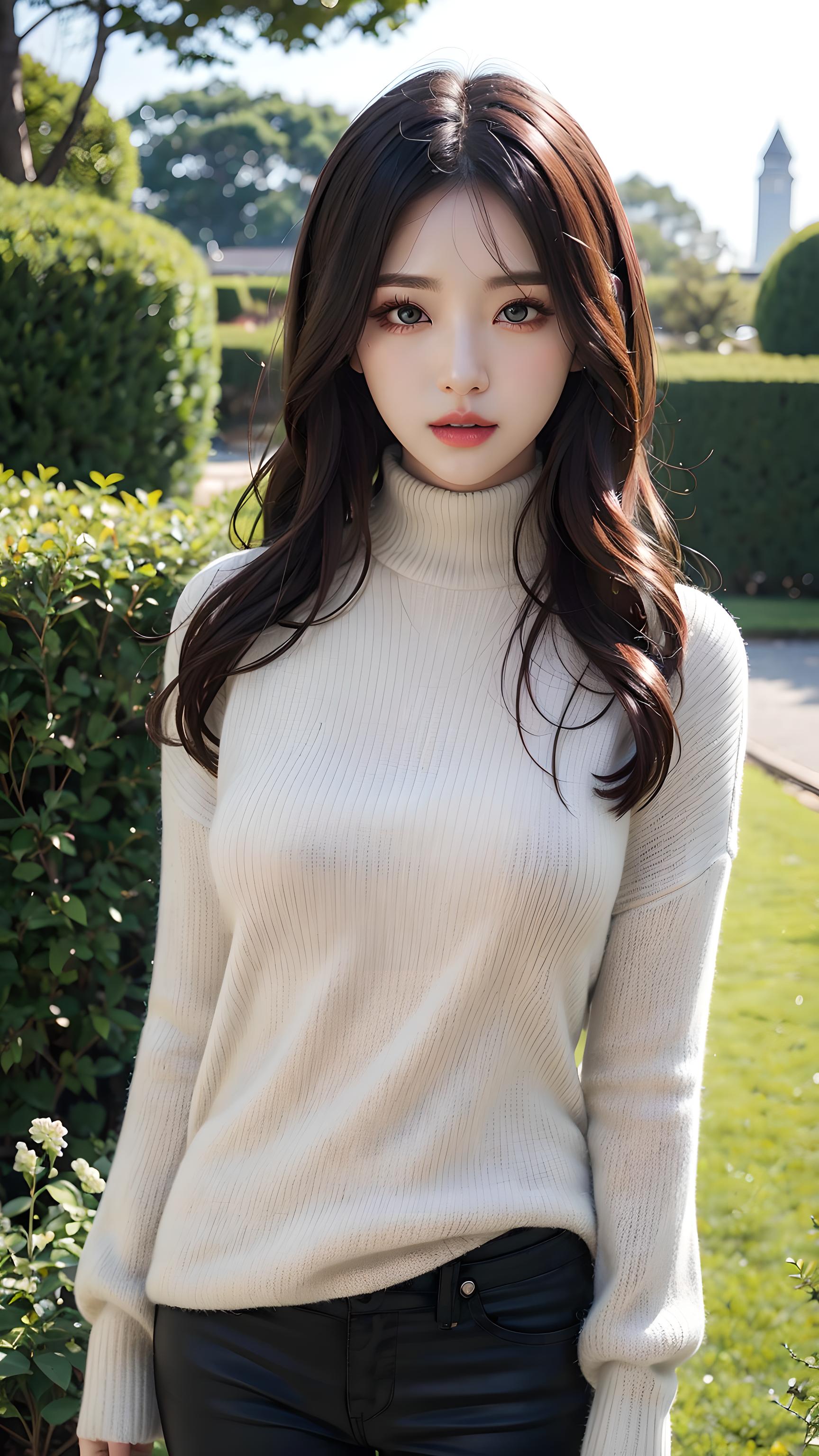 长发美女