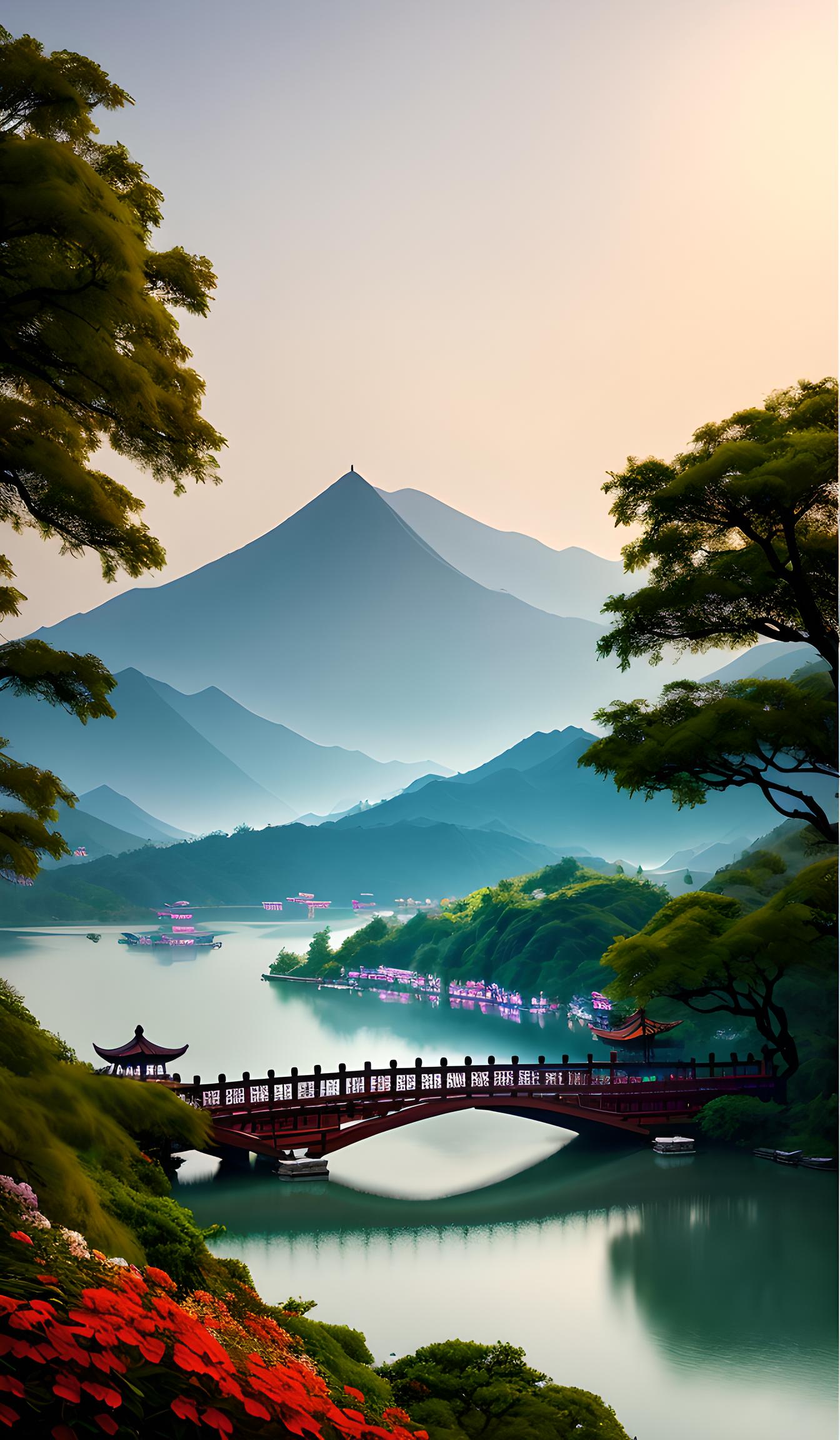 杭州西湖美景