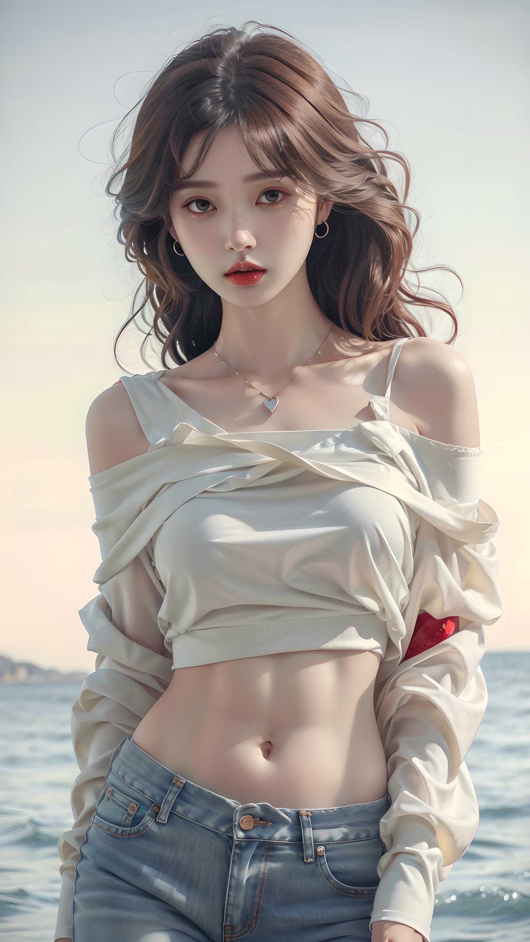 海边美女