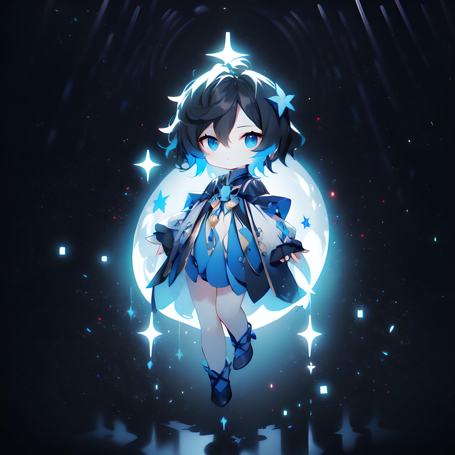 蓝色