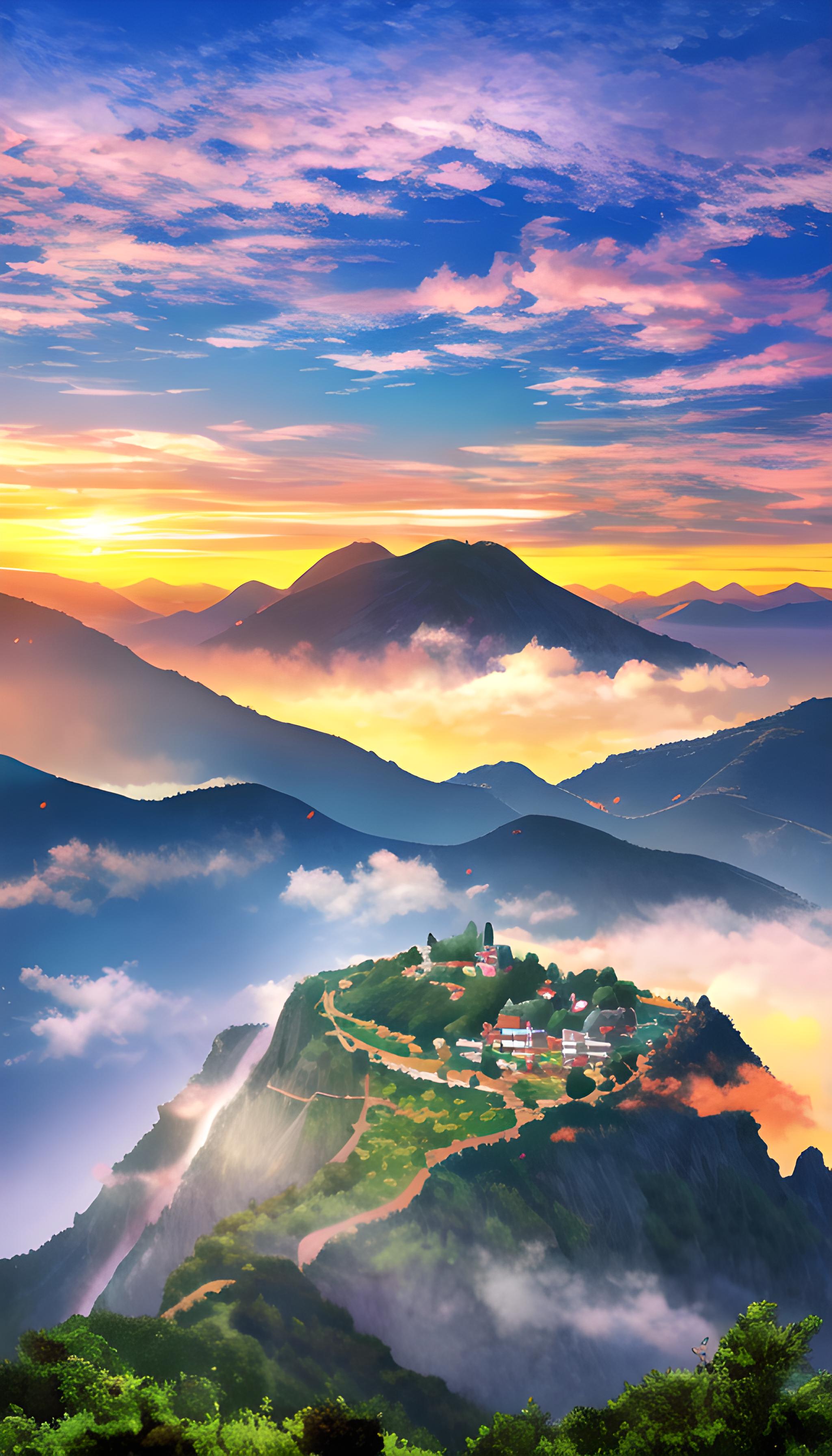 乡间小路，宁静村庄