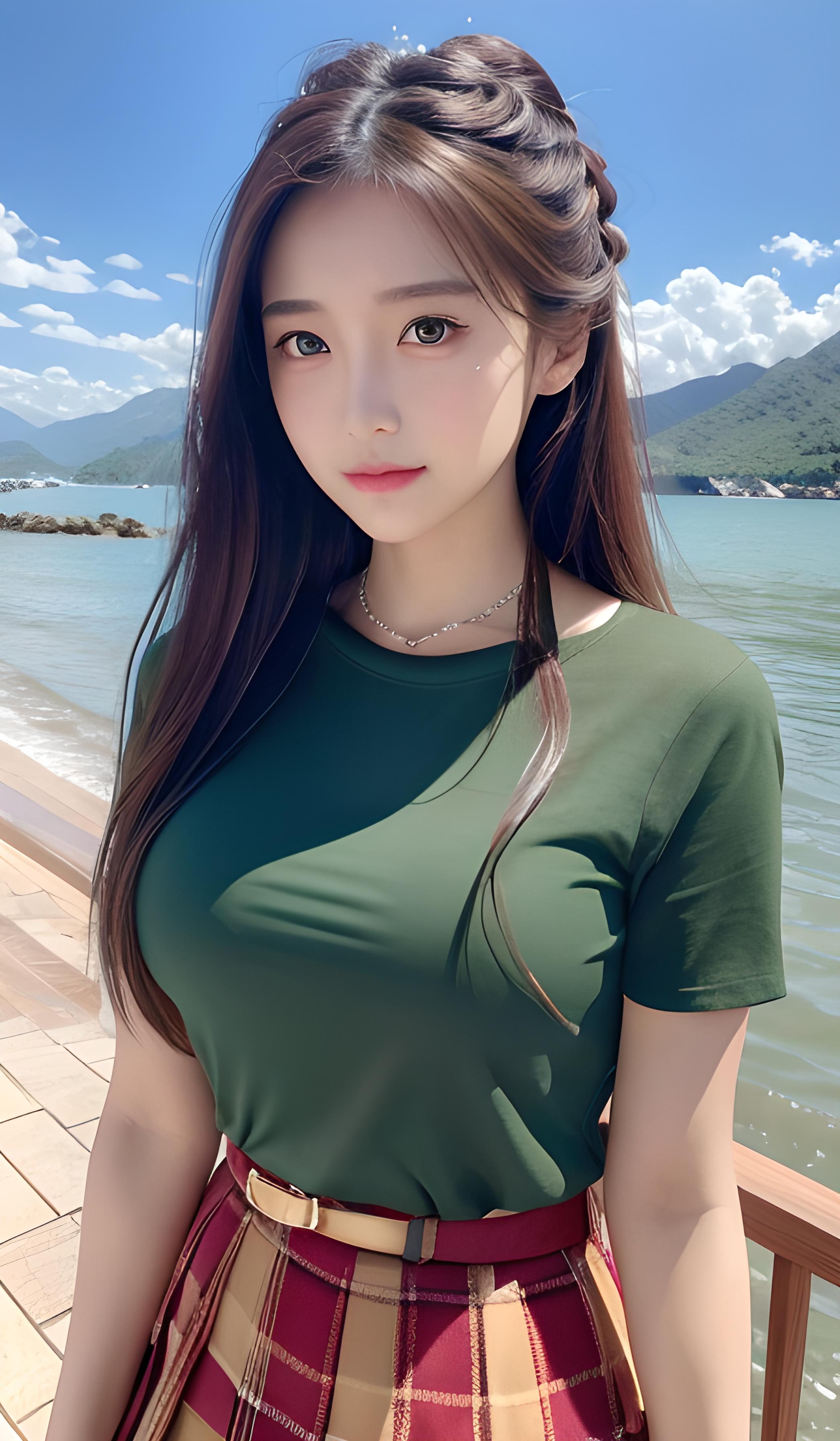 海边美女