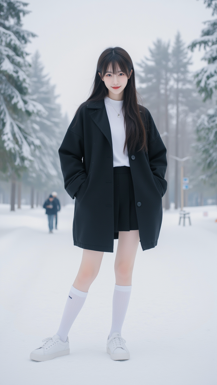 雪地女孩