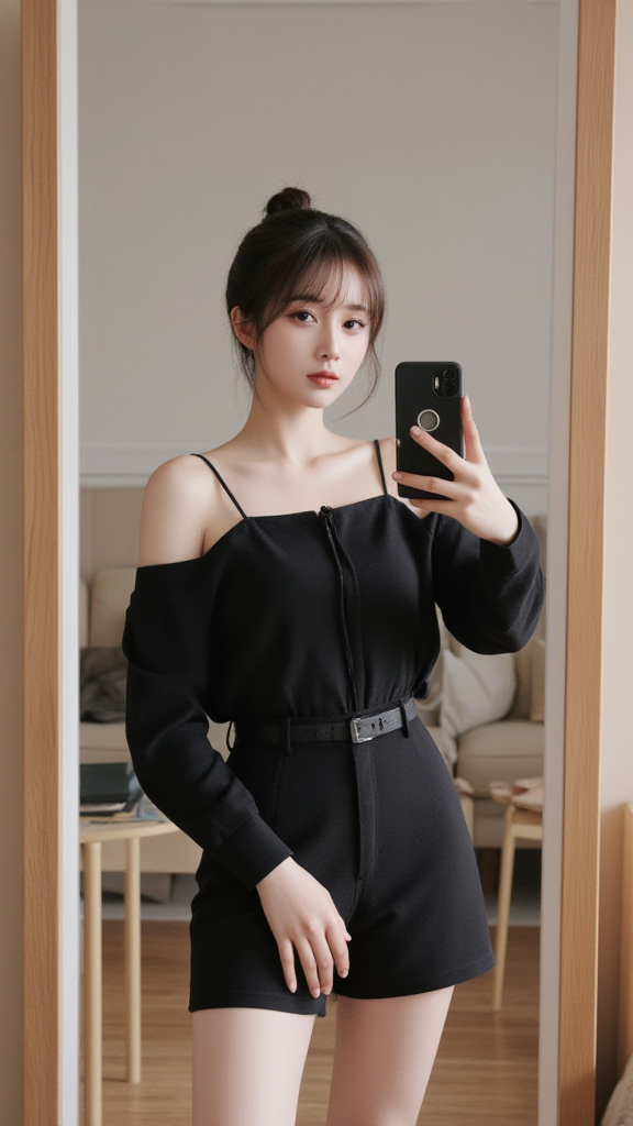 丸子头女孩